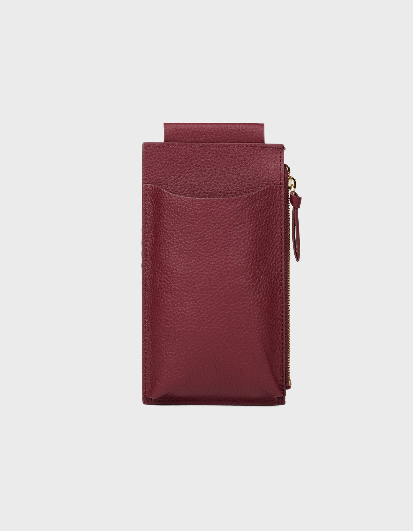 HiVa Atelier | Phone Pouch BURGUNDY | Her Tarza Uygun Deri Aksesuarlar