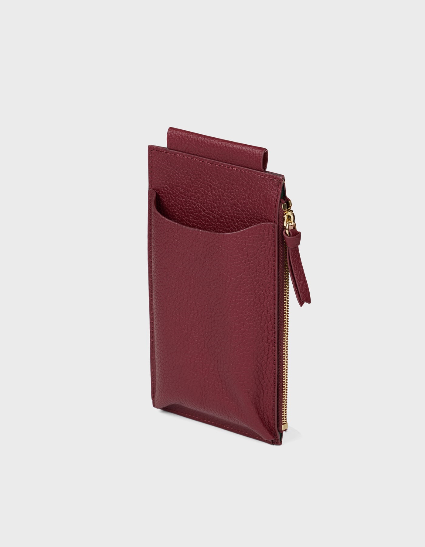 HiVa Atelier | Phone Pouch BURGUNDY | Her Tarza Uygun Deri Aksesuarlar