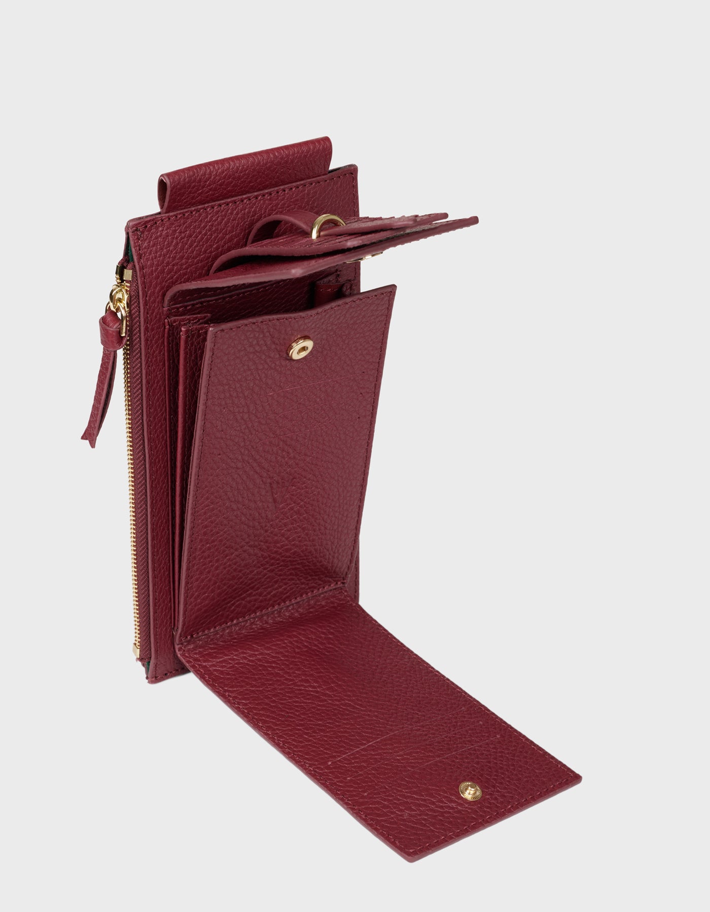 HiVa Atelier | Phone Pouch BURGUNDY | Her Tarza Uygun Deri Aksesuarlar