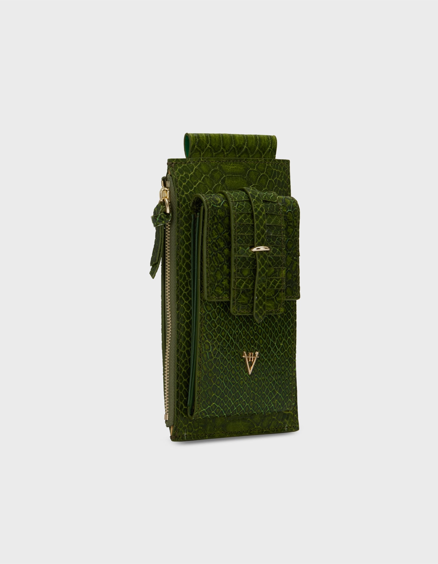 HiVa Atelier | Phone Pouch OLIVE | Her Tarza Uygun Deri Aksesuarlar