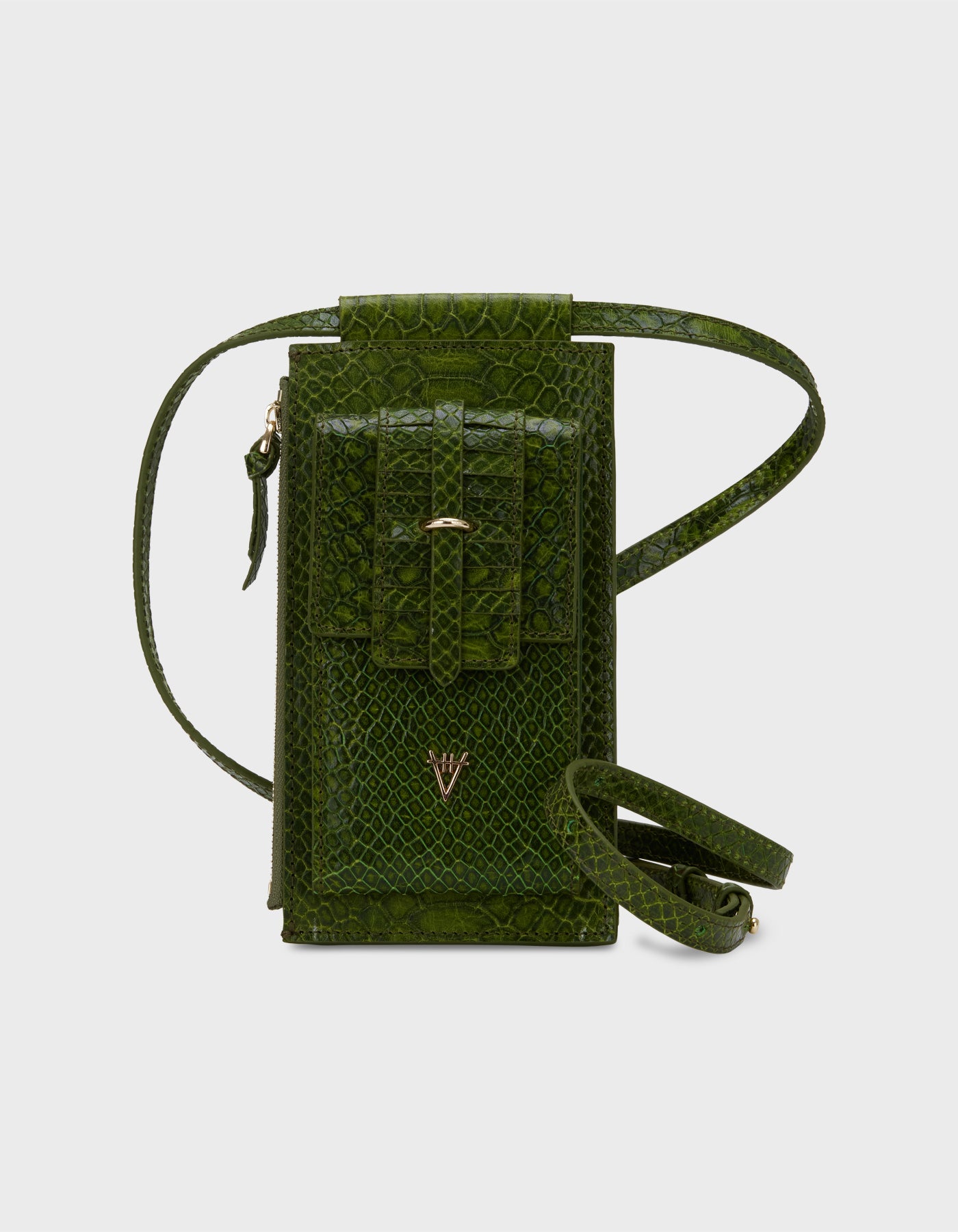 HiVa Atelier | Phone Pouch OLIVE | Her Tarza Uygun Deri Aksesuarlar