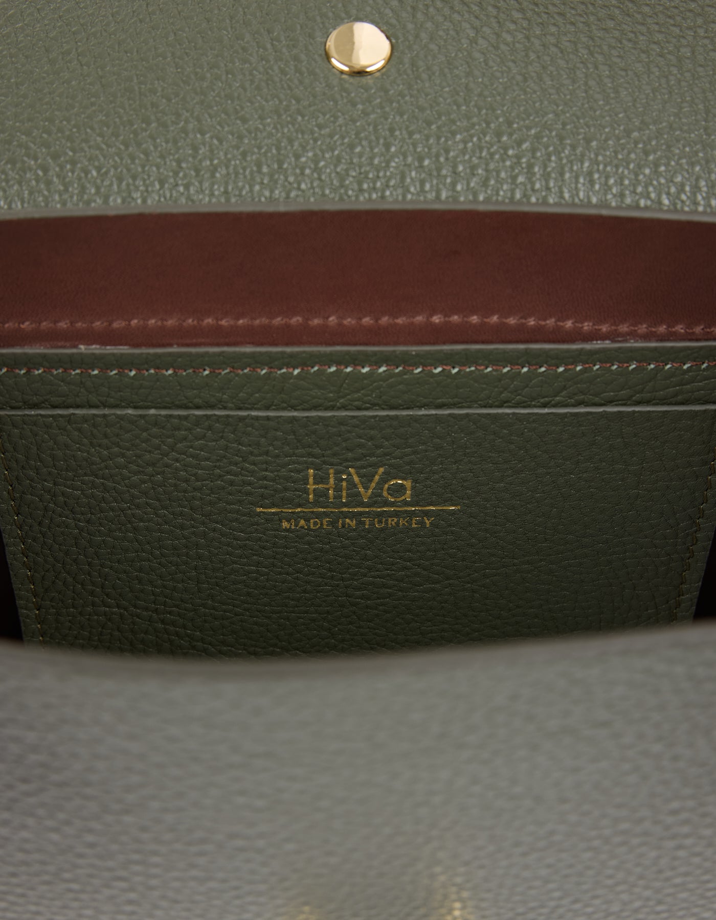 Hiva Atelier | Harmonia Shoulder Bag KHAKI | Her Tarza Uygun Deri Aksesuarlar