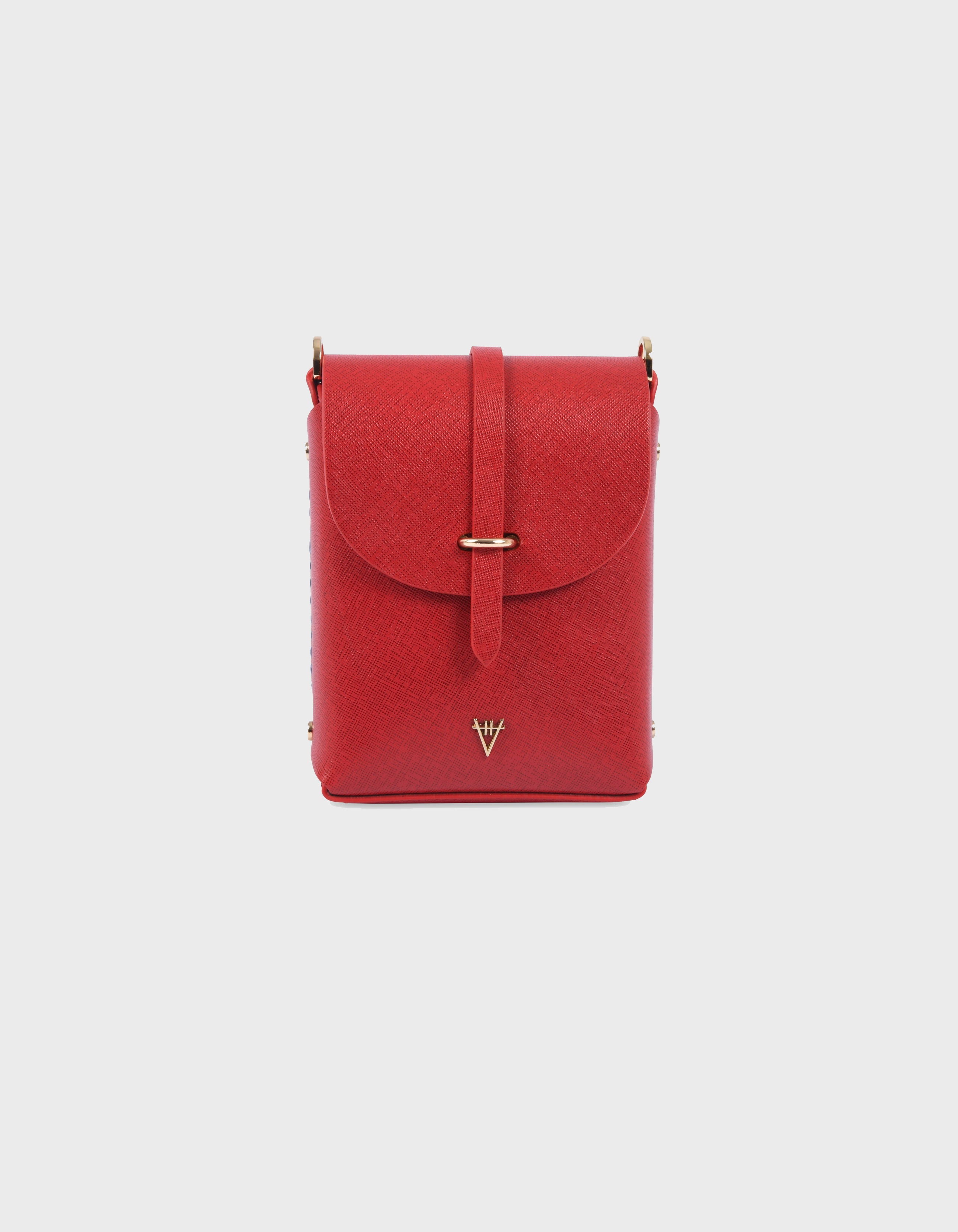 Hiva Atelier | Astrum Shoulder Bag RED | Her Tarza Uygun Deri Aksesuarlar