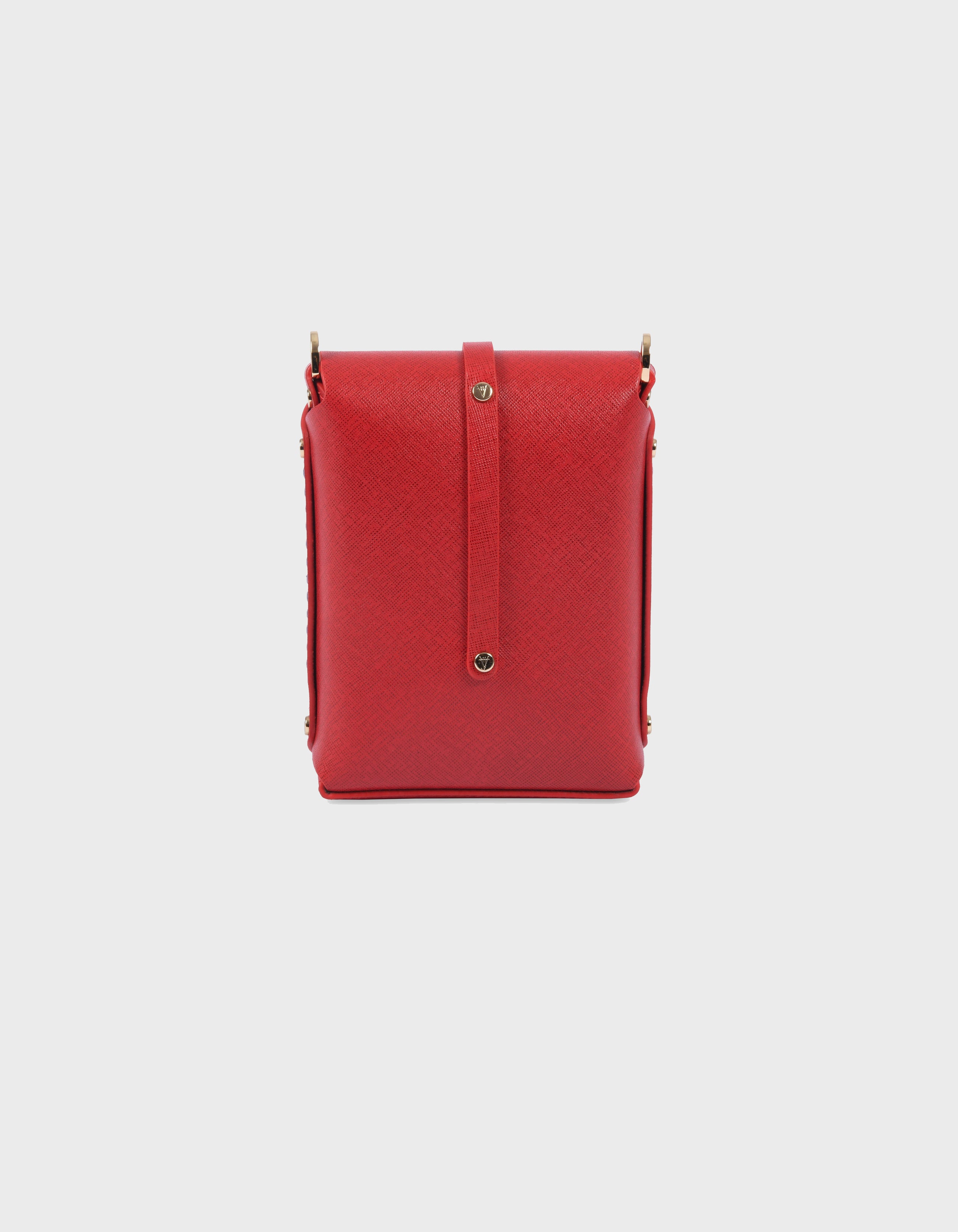 Hiva Atelier | Astrum Shoulder Bag RED | Her Tarza Uygun Deri Aksesuarlar