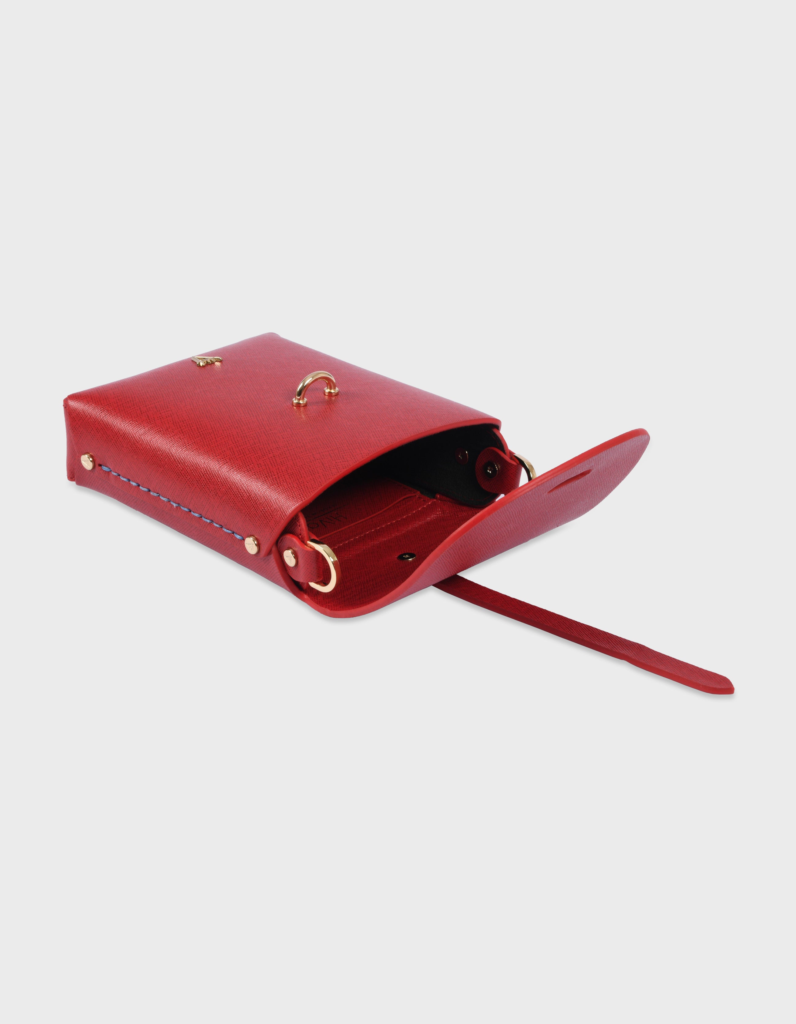 Hiva Atelier | Astrum Shoulder Bag RED | Her Tarza Uygun Deri Aksesuarlar