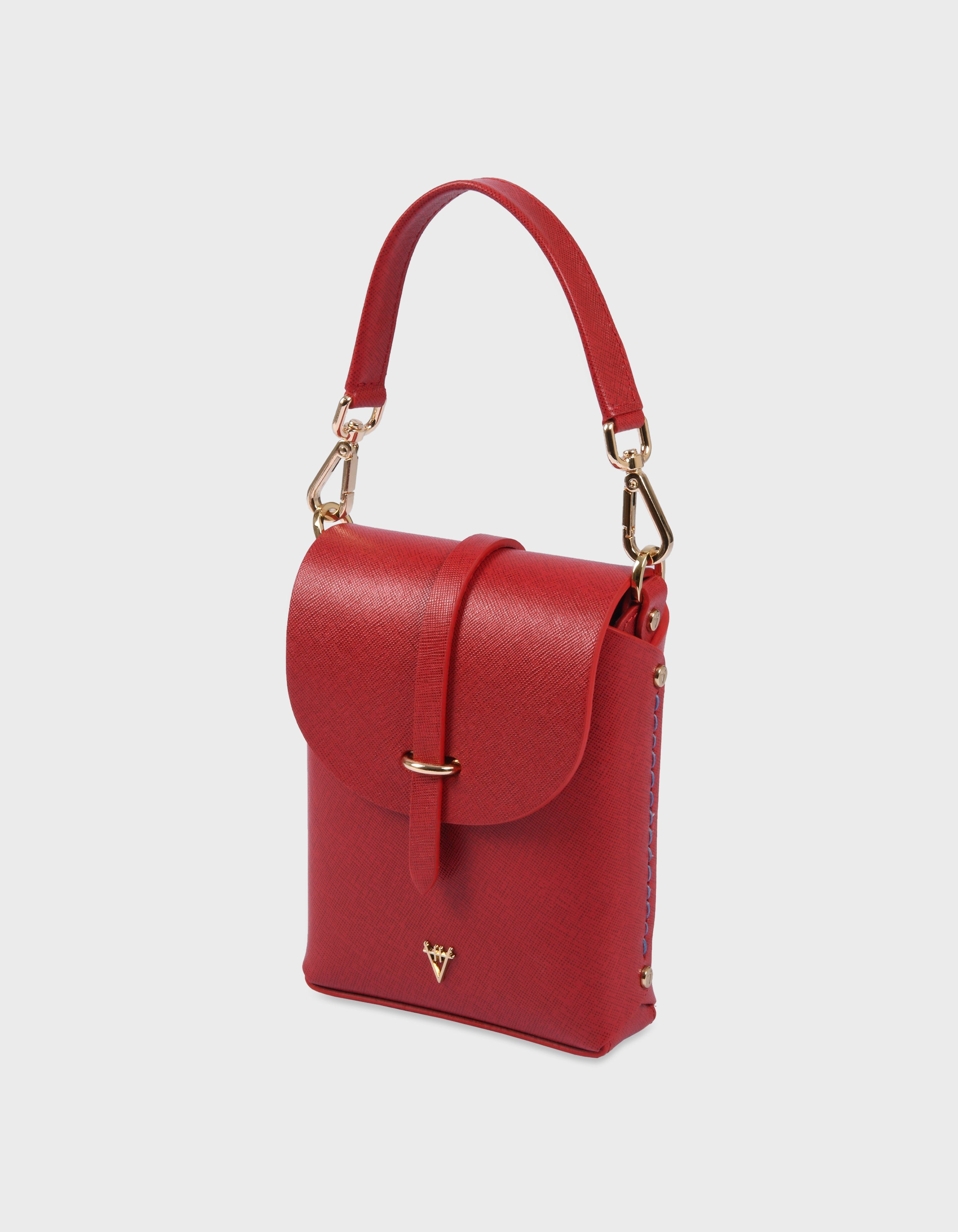 Hiva Atelier | Astrum Shoulder Bag RED | Her Tarza Uygun Deri Aksesuarlar