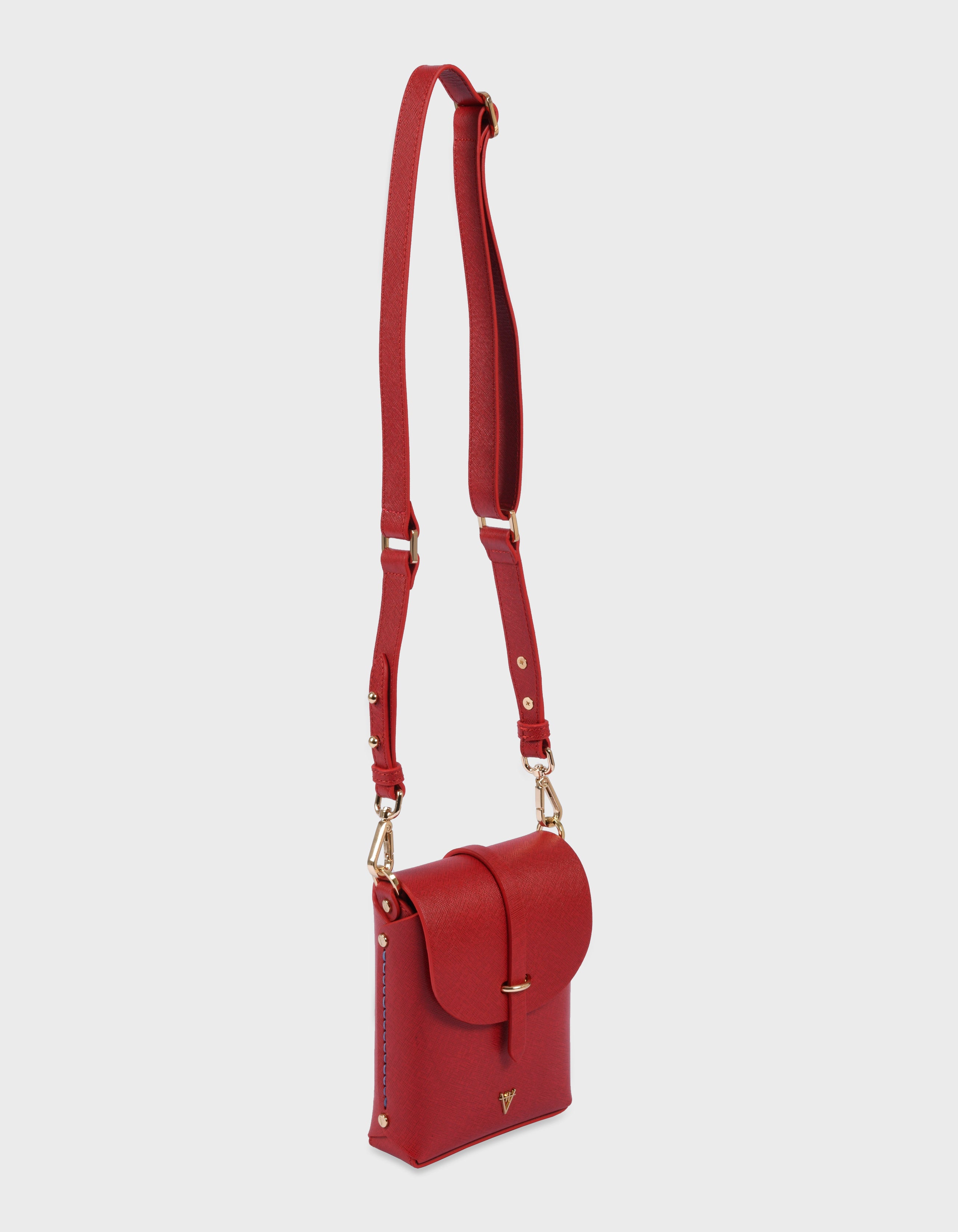 Hiva Atelier | Astrum Shoulder Bag RED | Her Tarza Uygun Deri Aksesuarlar