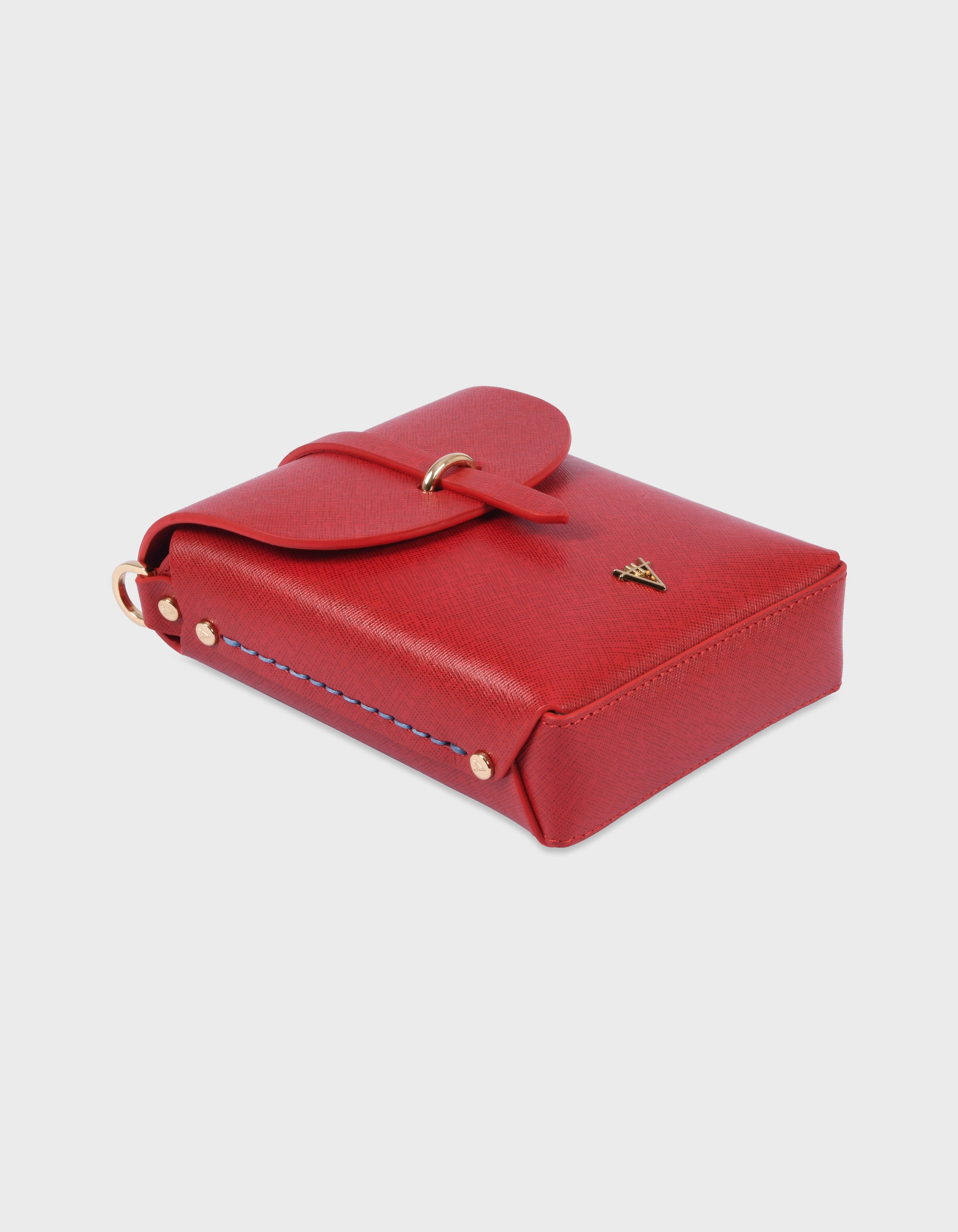 Hiva Atelier | Astrum Shoulder Bag RED | Her Tarza Uygun Deri Aksesuarlar