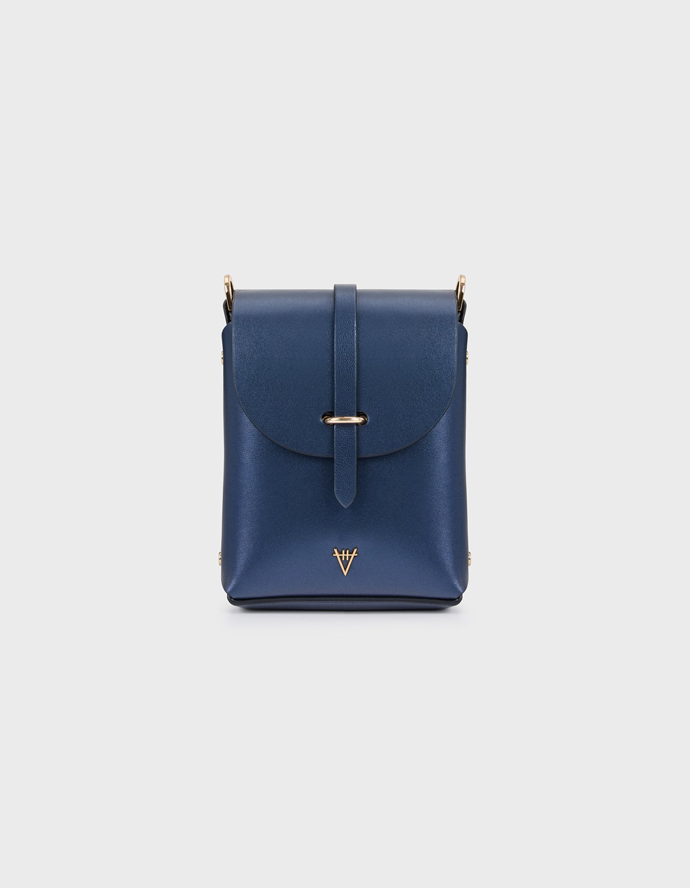 Hiva Atelier | Astrum Shoulder Bag NAVY | Her Tarza Uygun Deri Aksesuarlar