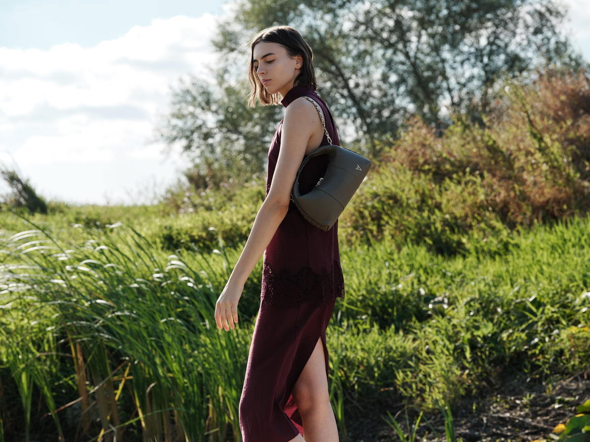 HiVa Atelier | Midi Croissant Bag | Her Tarza Uygun Deri Aksesuarlar