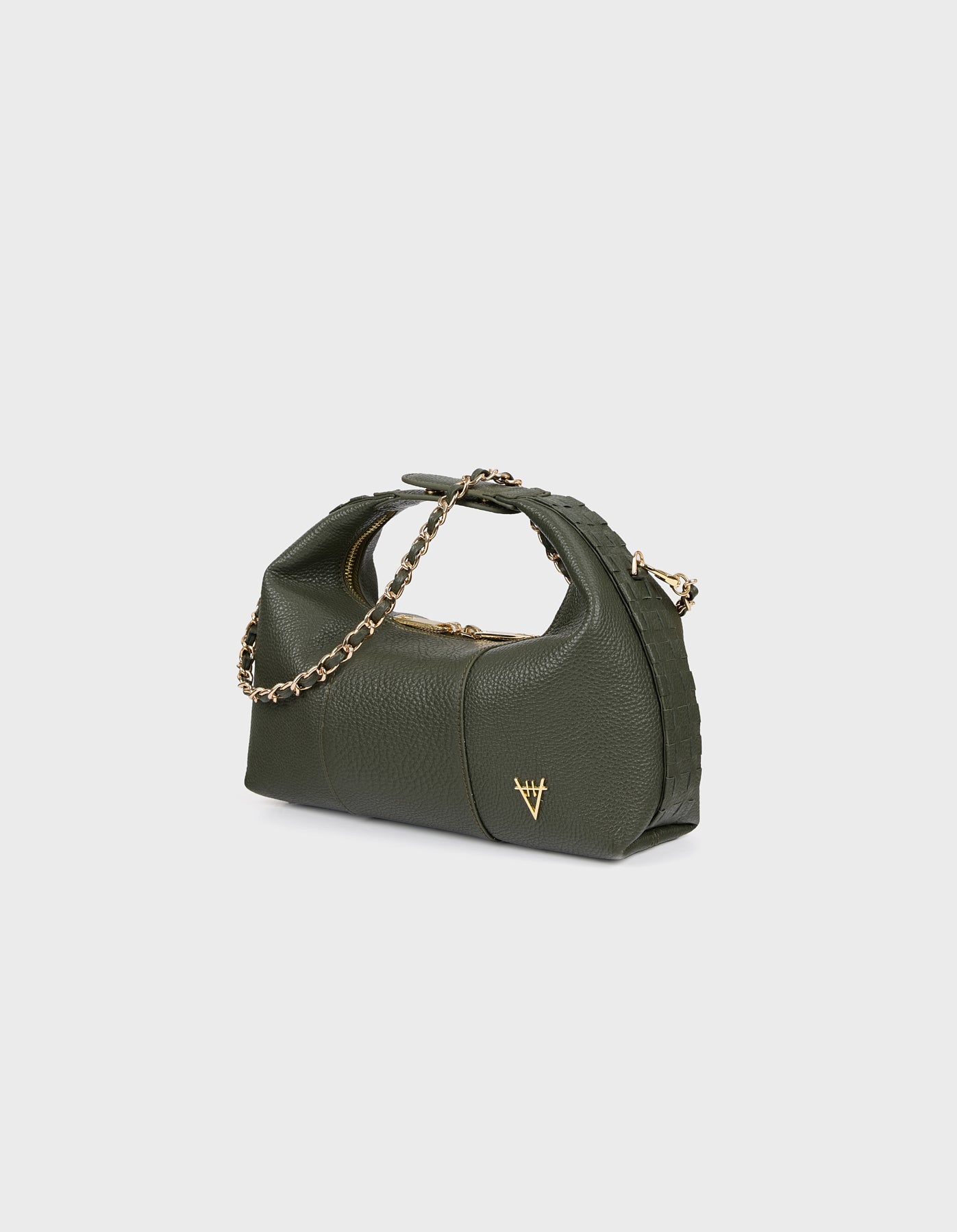 HiVa Atelier | Midi Croissant Bag Khaki | Her Tarza Uygun Deri Aksesuarlar