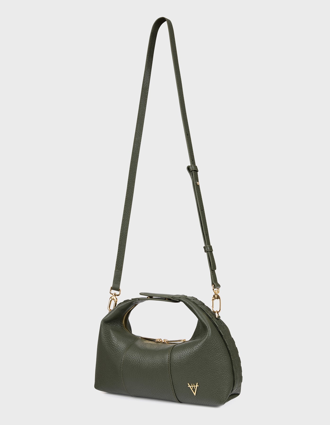 HiVa Atelier | Midi Croissant Bag Khaki | Her Tarza Uygun Deri Aksesuarlar