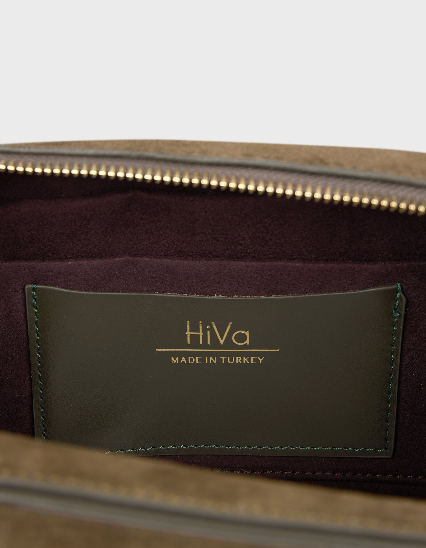 HiVa Atelier | Mini Bowling Tote Bag KHAKI | Her Tarza Uygun Deri Aksesuarlar