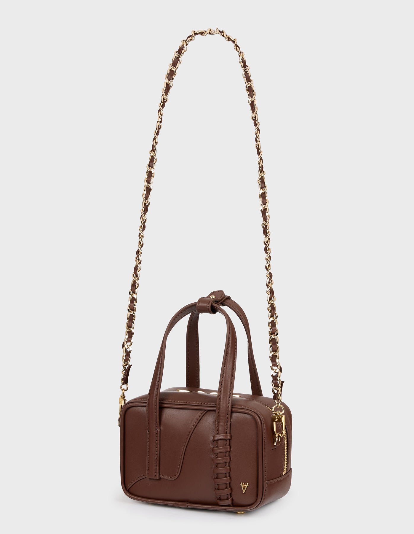 HiVa Atelier | Micro Bowling Bag NUTSHELL | Her Tarza Uygun Deri Aksesuarlar