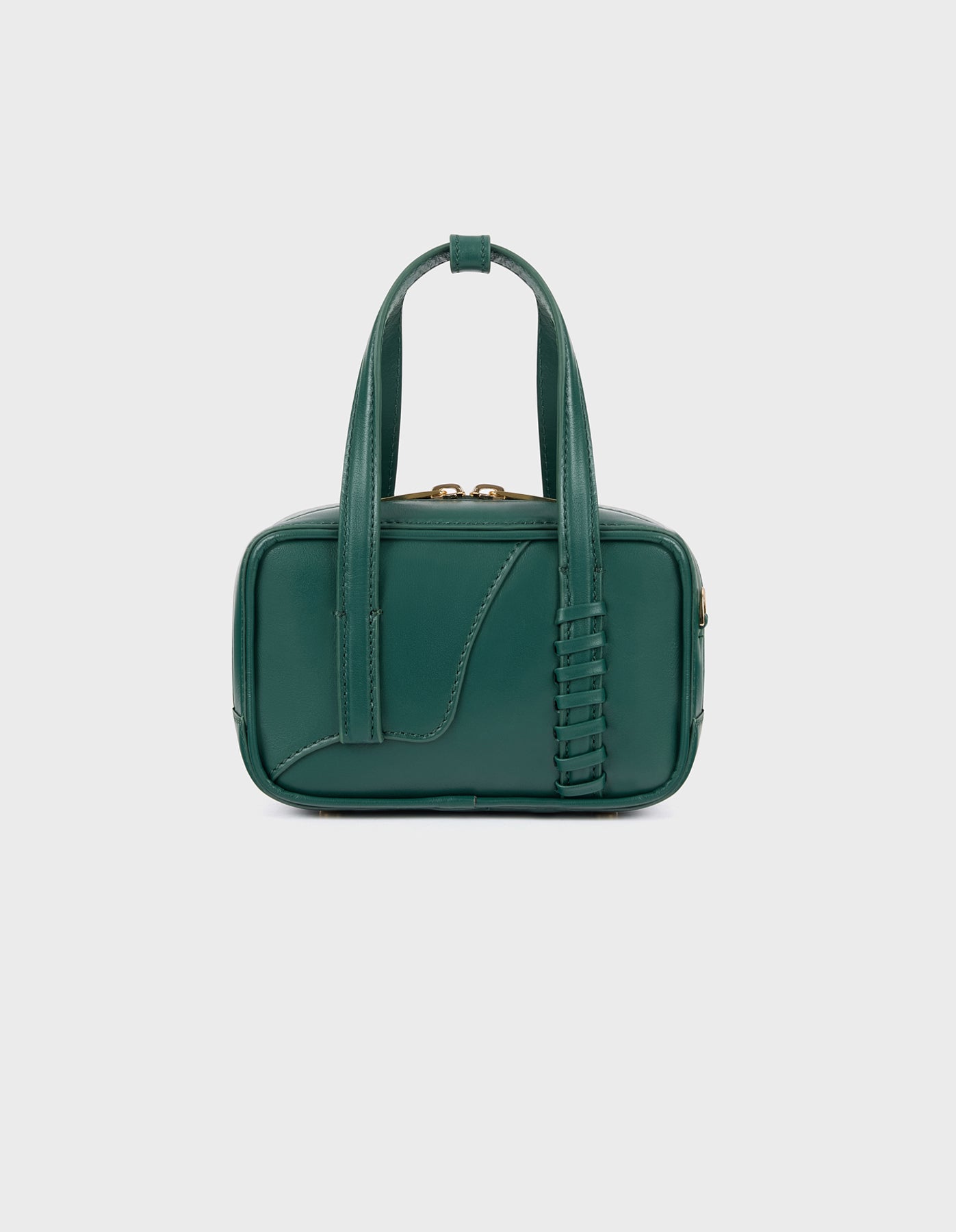 HiVa Atelier | Micro Bowling Bag DEEP EMERALD | Her Tarza Uygun Deri Aksesuarlar