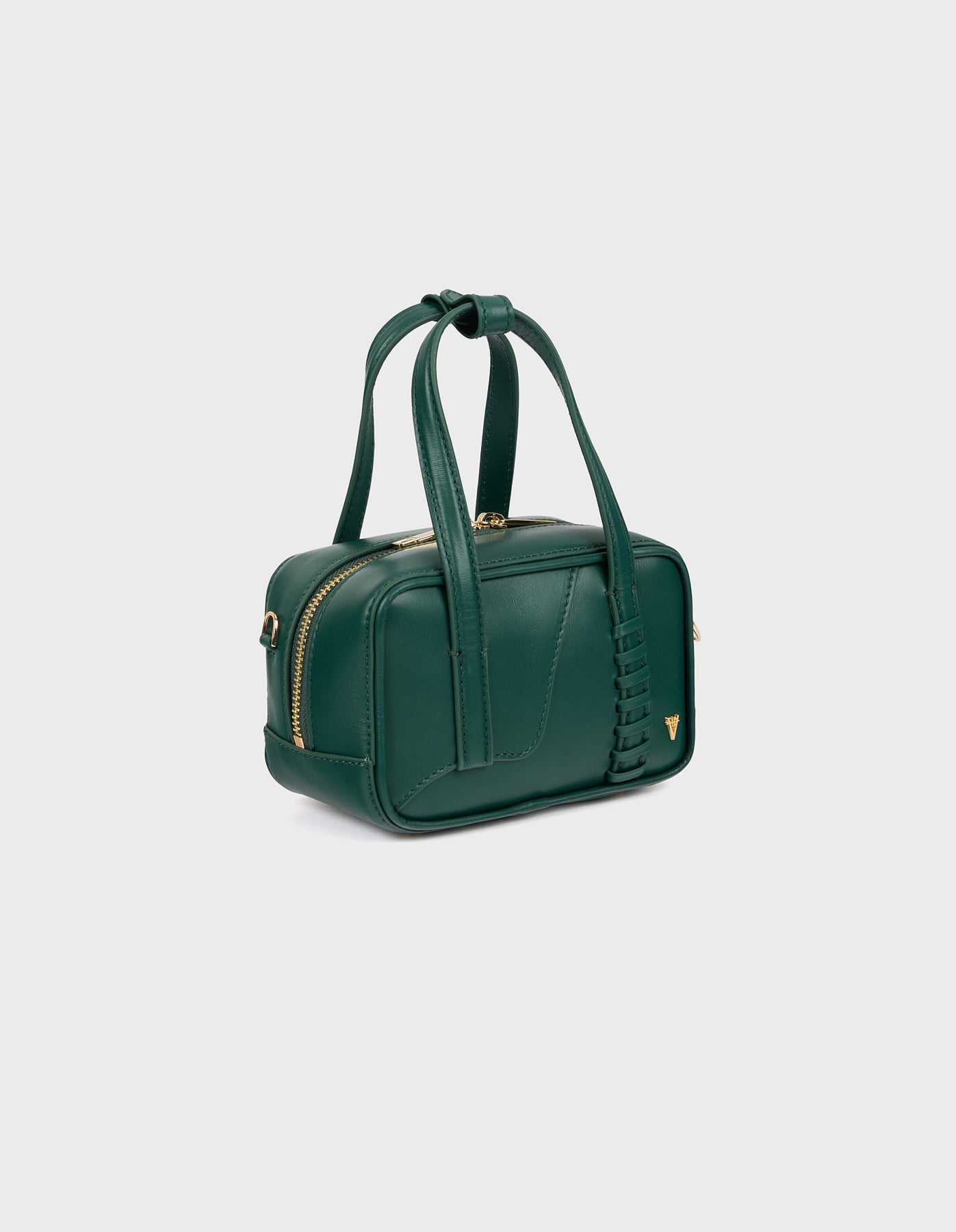 HiVa Atelier | Micro Bowling Bag DEEP EMERALD | Her Tarza Uygun Deri Aksesuarlar