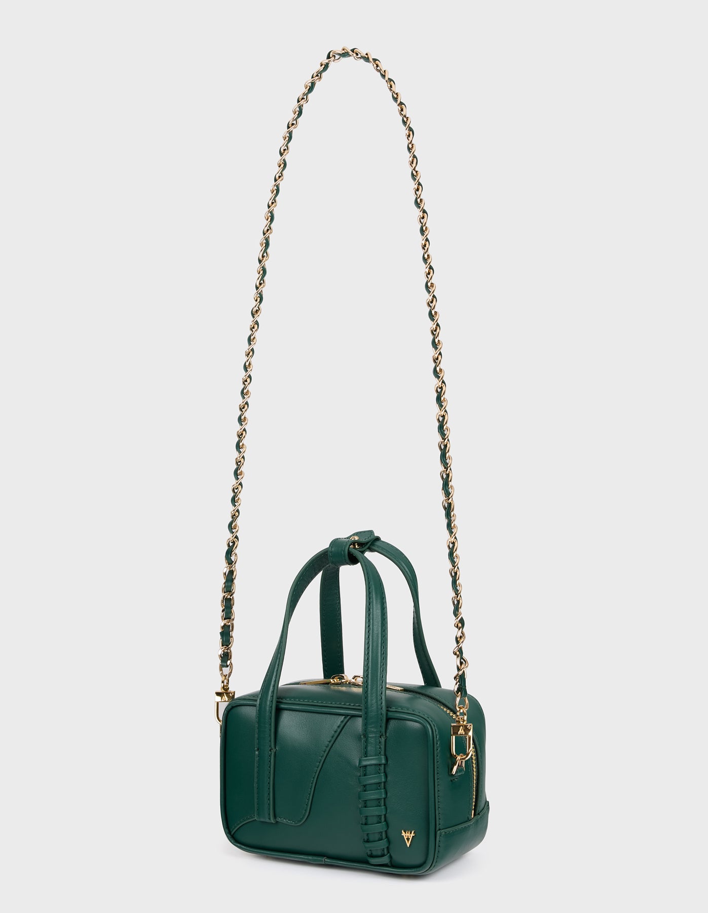 HiVa Atelier | Micro Bowling Bag DEEP EMERALD | Her Tarza Uygun Deri Aksesuarlar