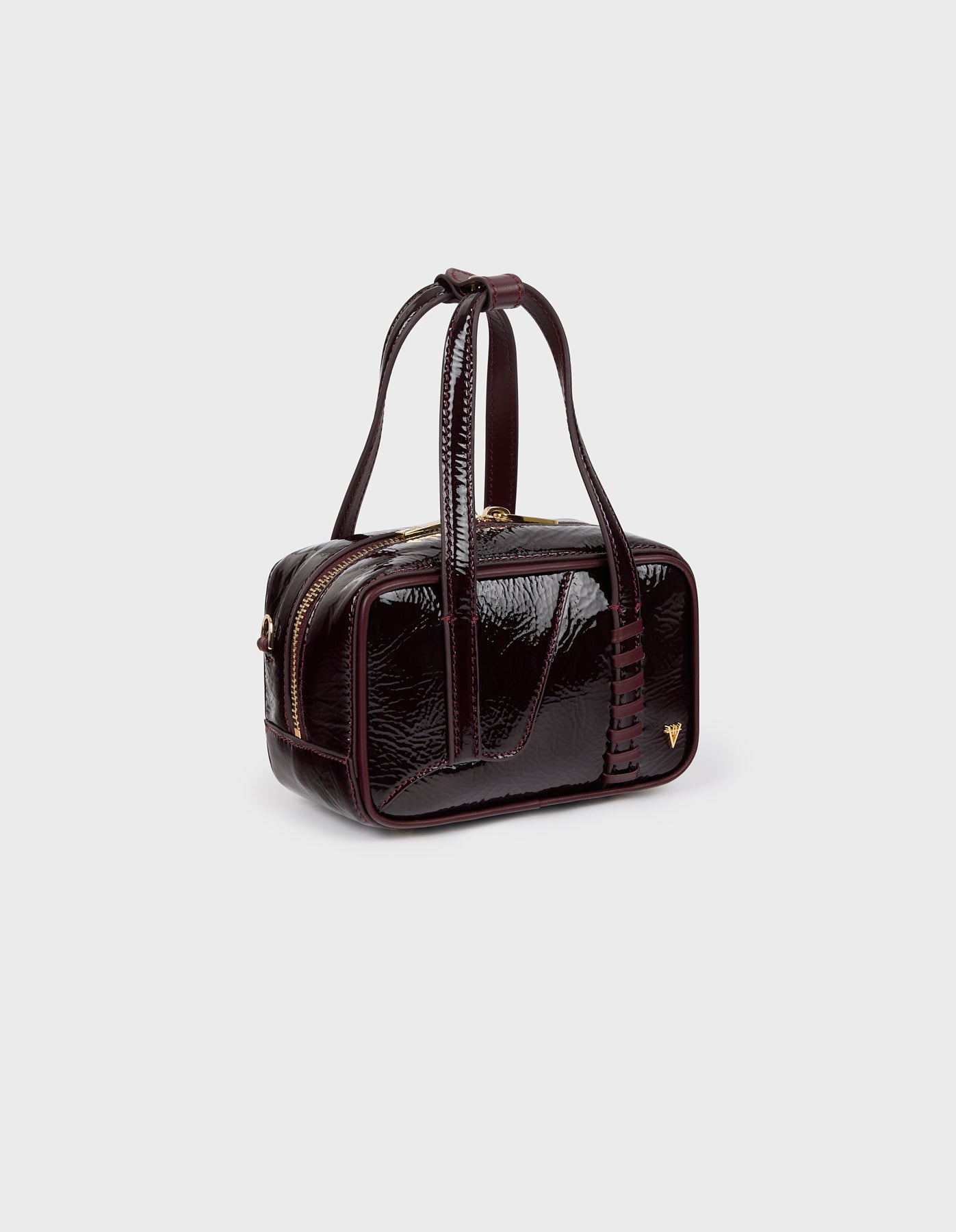 HiVa Atelier | Micro Bowling Bag RASPBERRY | Her Tarza Uygun Deri Aksesuarlar