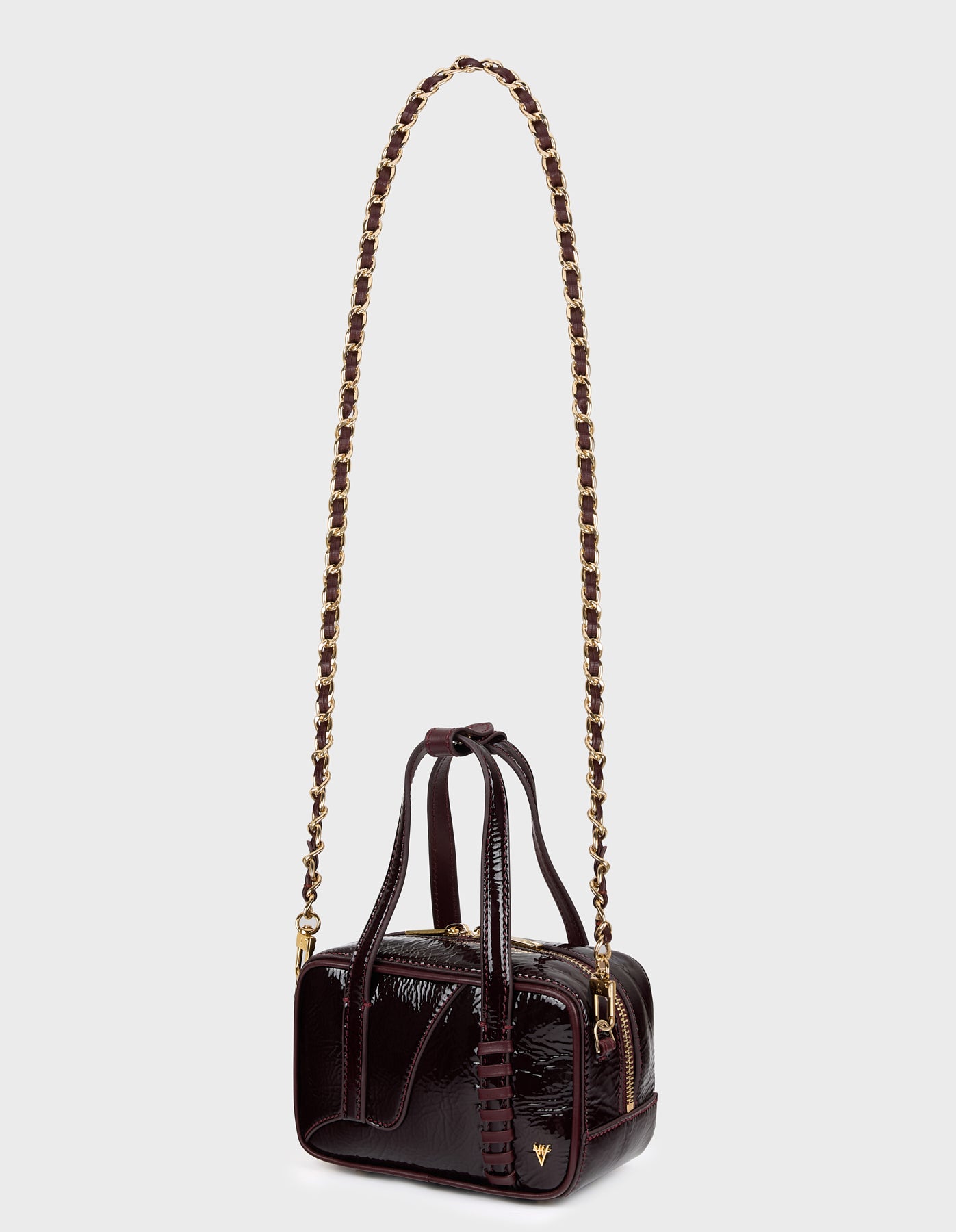 HiVa Atelier | Micro Bowling Bag RASPBERRY | Her Tarza Uygun Deri Aksesuarlar