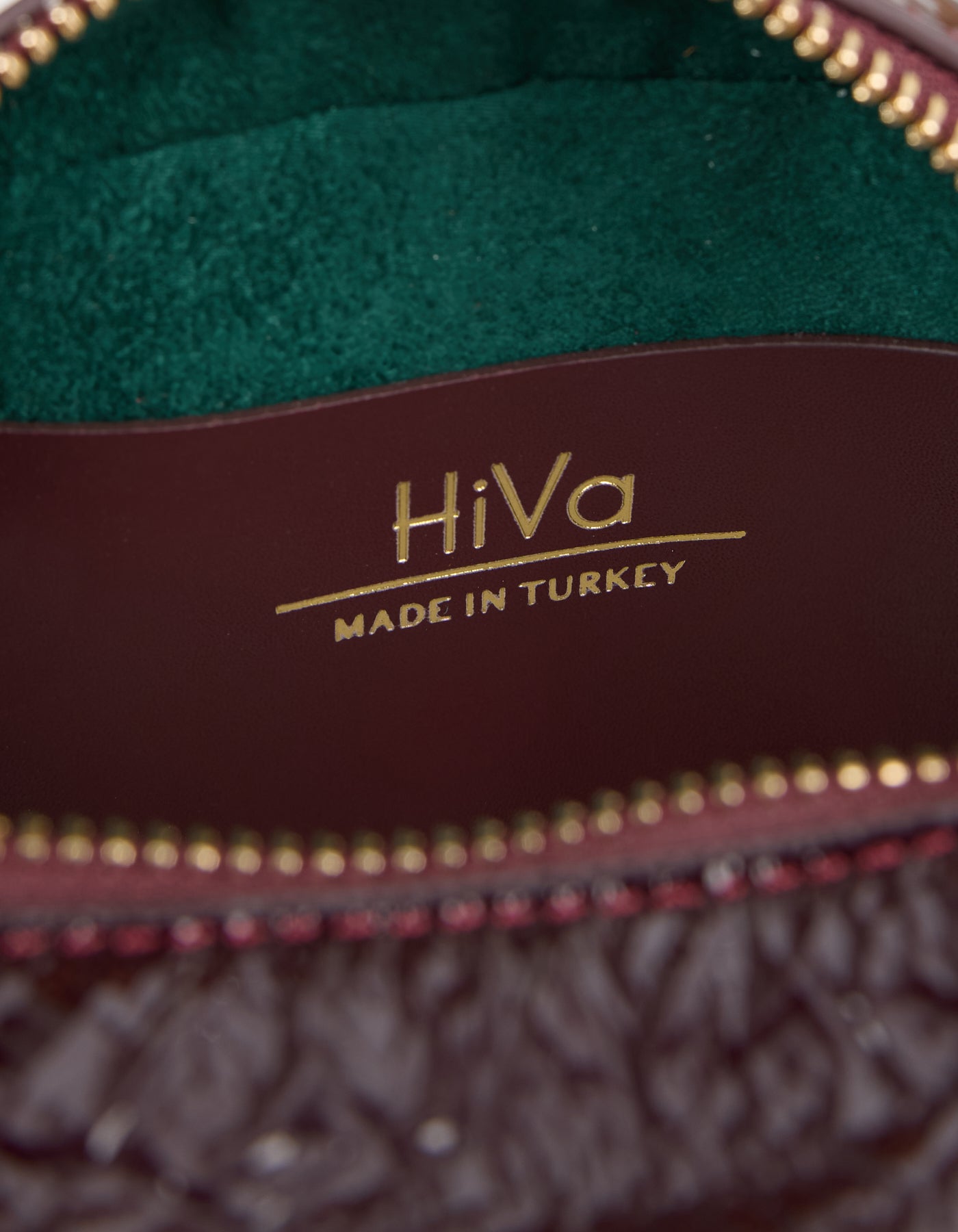 HiVa Atelier | Micro Bowling Bag RASPBERRY | Her Tarza Uygun Deri Aksesuarlar