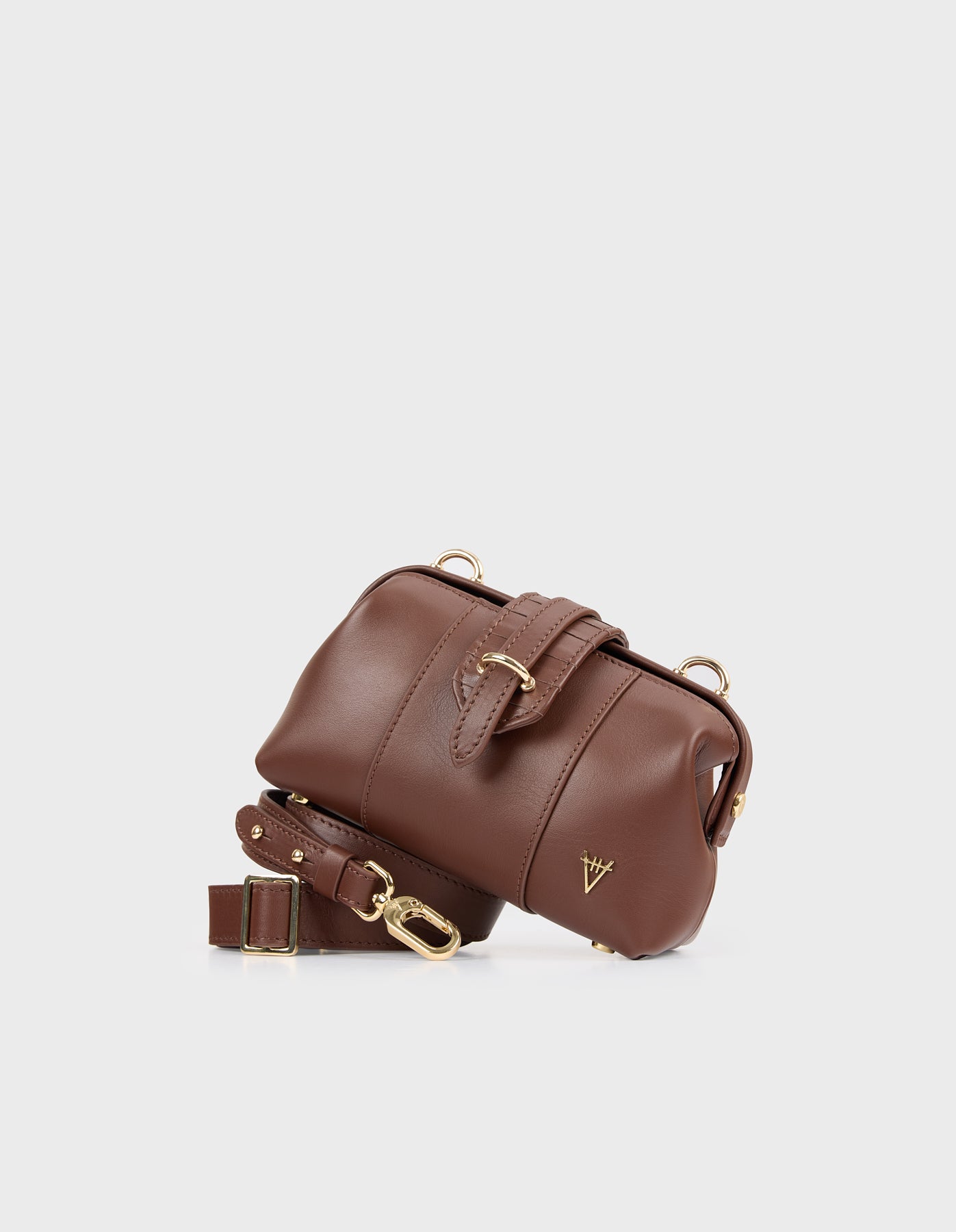 HiVa Atelier | Mini Nubes Doctor Bag NUTSHELL | Her Tarza Uygun Deri Aksesuarlar