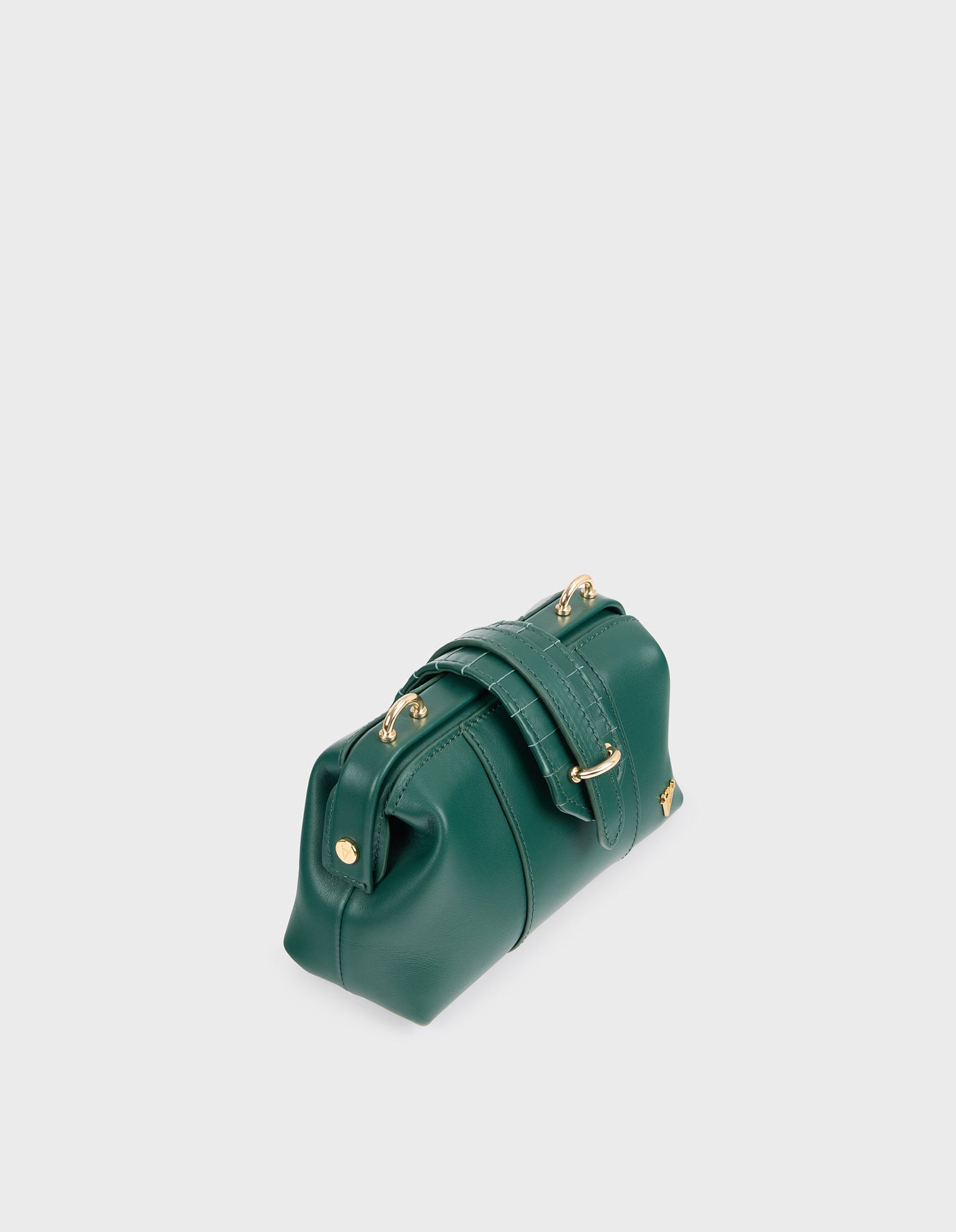 HiVa Atelier | Mini Nubes Doctor Bag DEEP EMERALD | Her Tarza Uygun Deri Aksesuarlar