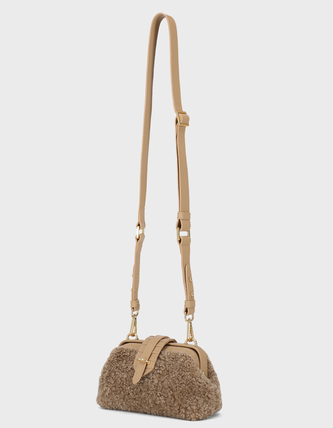 HiVa Atelier | Mini Nubes Doctor Bag BISCUIT | Her Tarza Uygun Deri Aksesuarlar