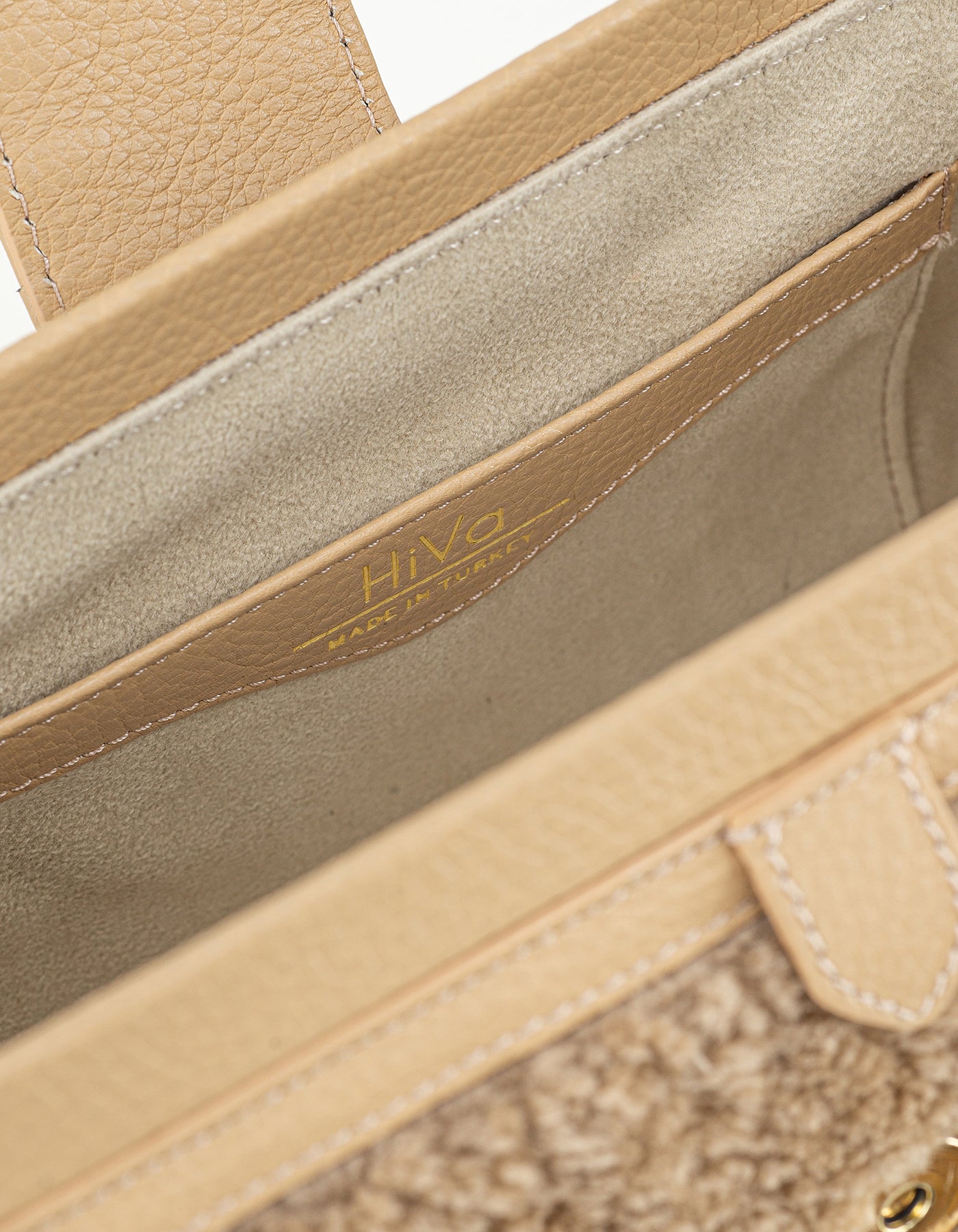 HiVa Atelier | Mini Nubes Doctor Bag BISCUIT | Her Tarza Uygun Deri Aksesuarlar
