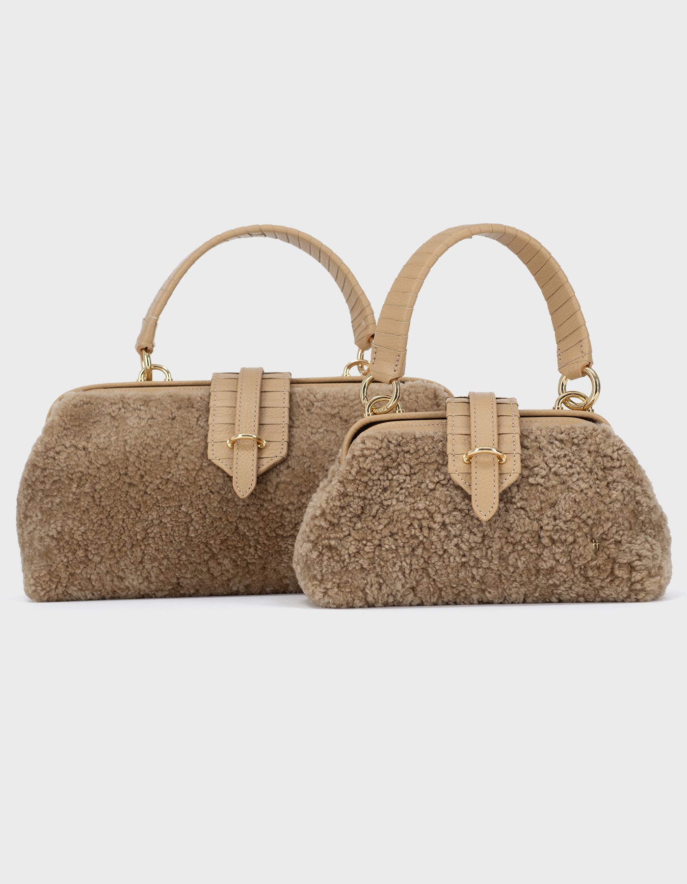 HiVa Atelier | Mini Nubes Doctor Bag BISCUIT | Her Tarza Uygun Deri Aksesuarlar