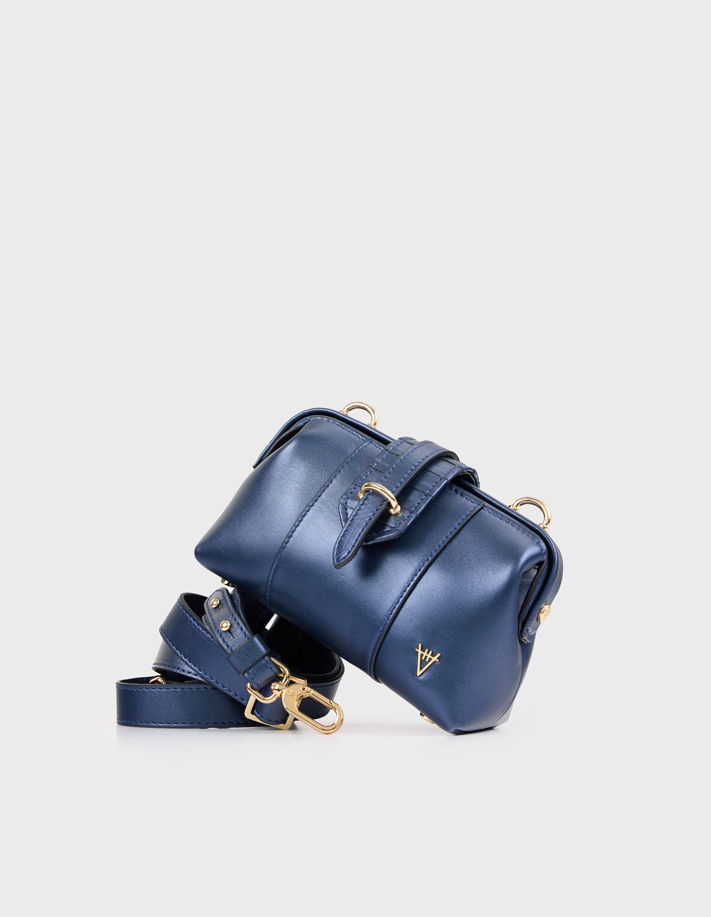HiVa Atelier | Mini Nubes Doctor Bag NAVY | Her Tarza Uygun Deri Aksesuarlar