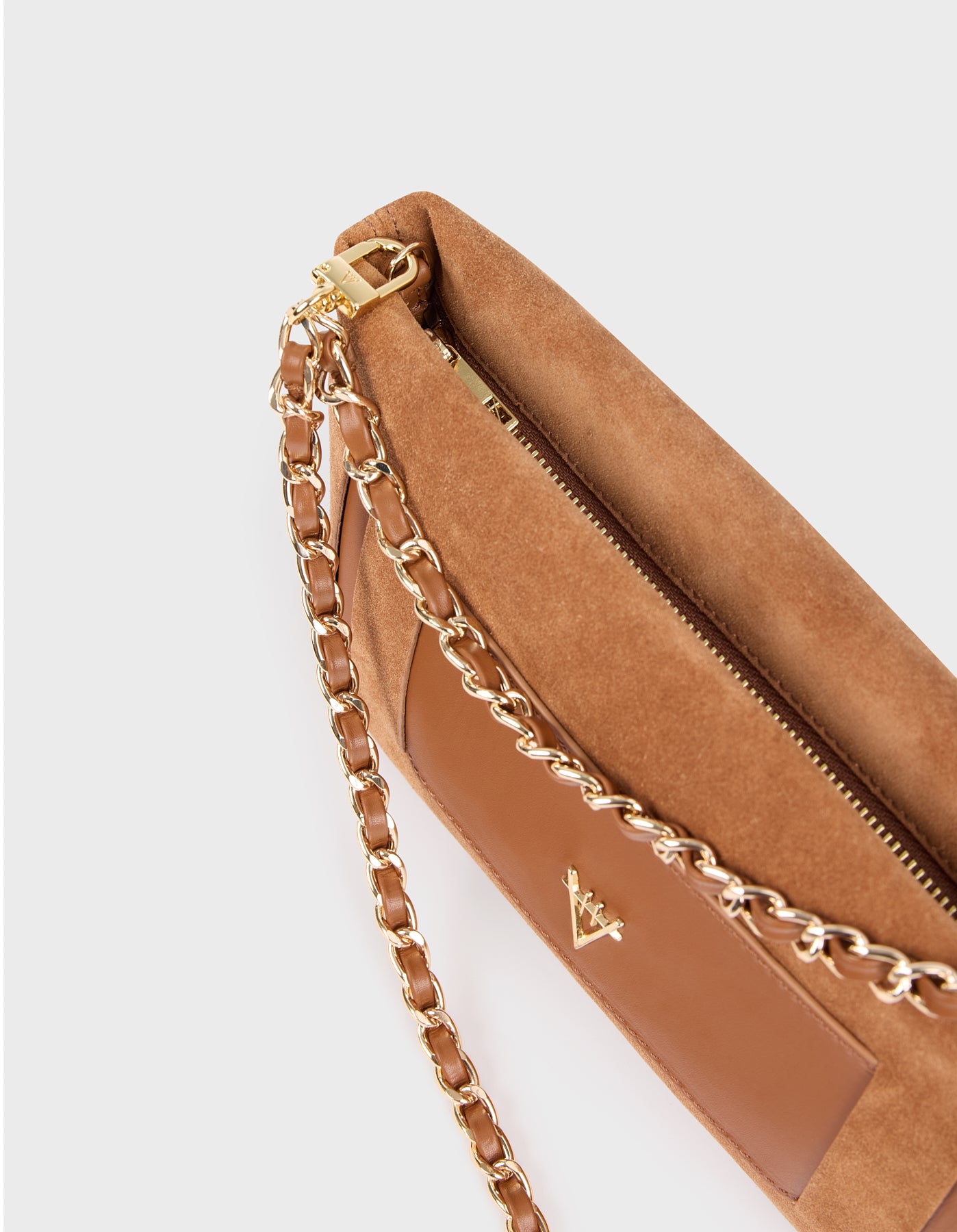 Hiva Atelier | Marise Clutch & Chain Bag WOOD SUEDE | Her Tarza Uygun Deri Aksesuarlar