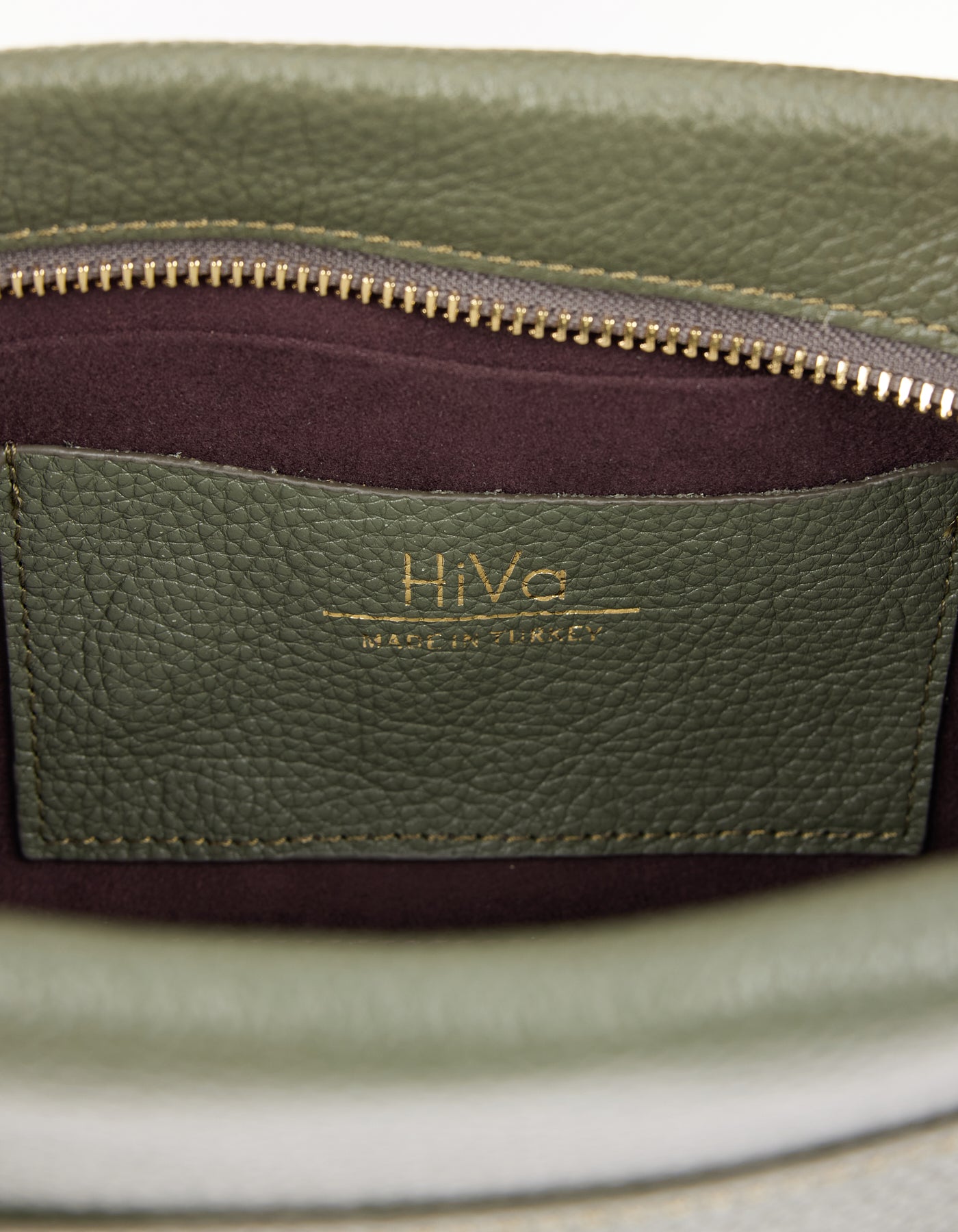 Hiva Atelier | Marise Clutch & Chain Bag KHAKI | Her Tarza Uygun Deri Aksesuarlar