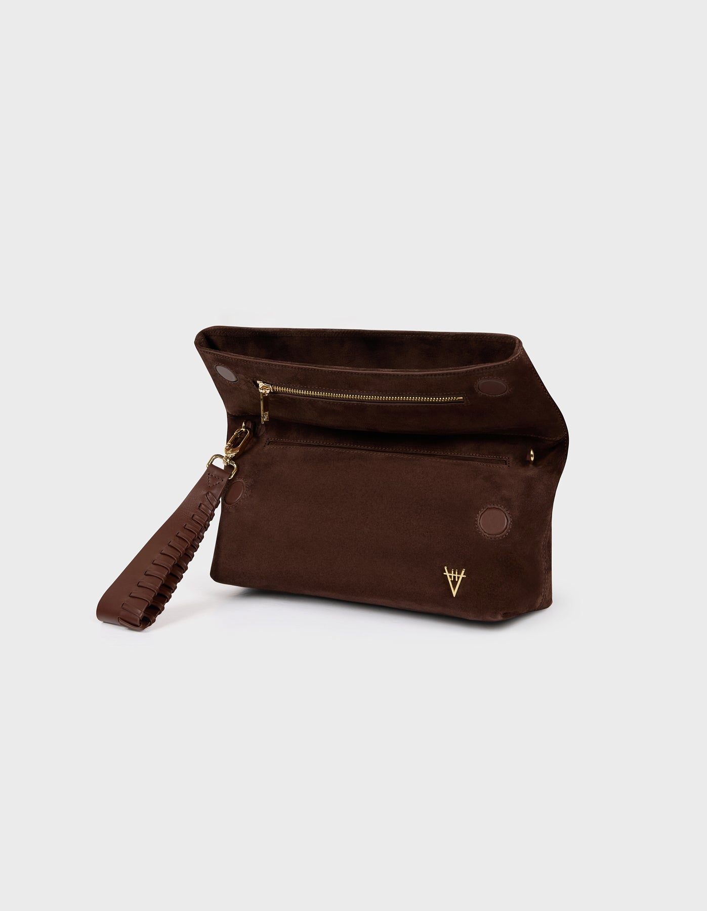 Hiva Atelier | Arlette Clutch & Chain Bag NUTSHELL SUEDE | Her Tarza Uygun Deri Aksesuarlar