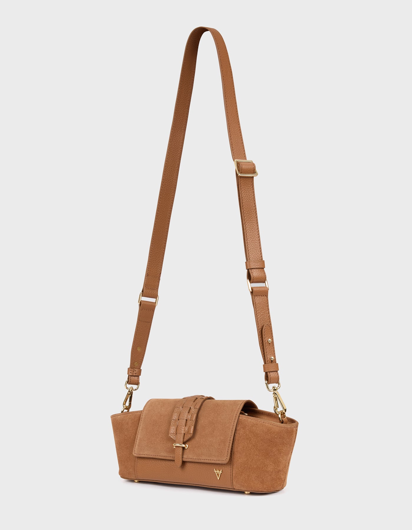 HiVa Atelier | Navis Shoulder Bag WOOD SUEDE | Her Tarza Uygun Deri Aksesuarlar