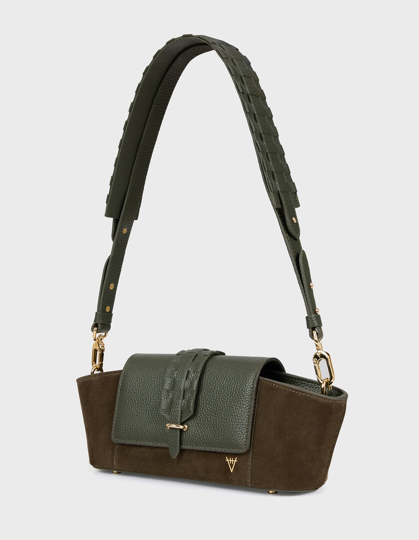 HiVa Atelier | Navis Shoulder Bag KHAKI | Her Tarza Uygun Deri Aksesuarlar