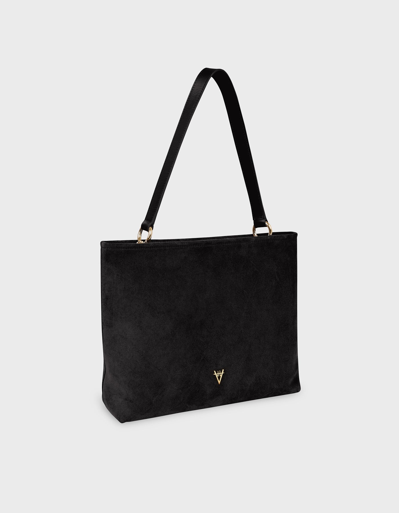 Leather Mesh Tote Bag with Golden Beaded Detail