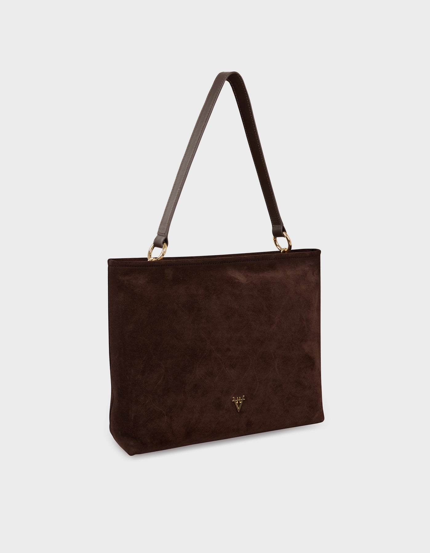 Leather Mesh Tote Bag with Golden Beaded Detail