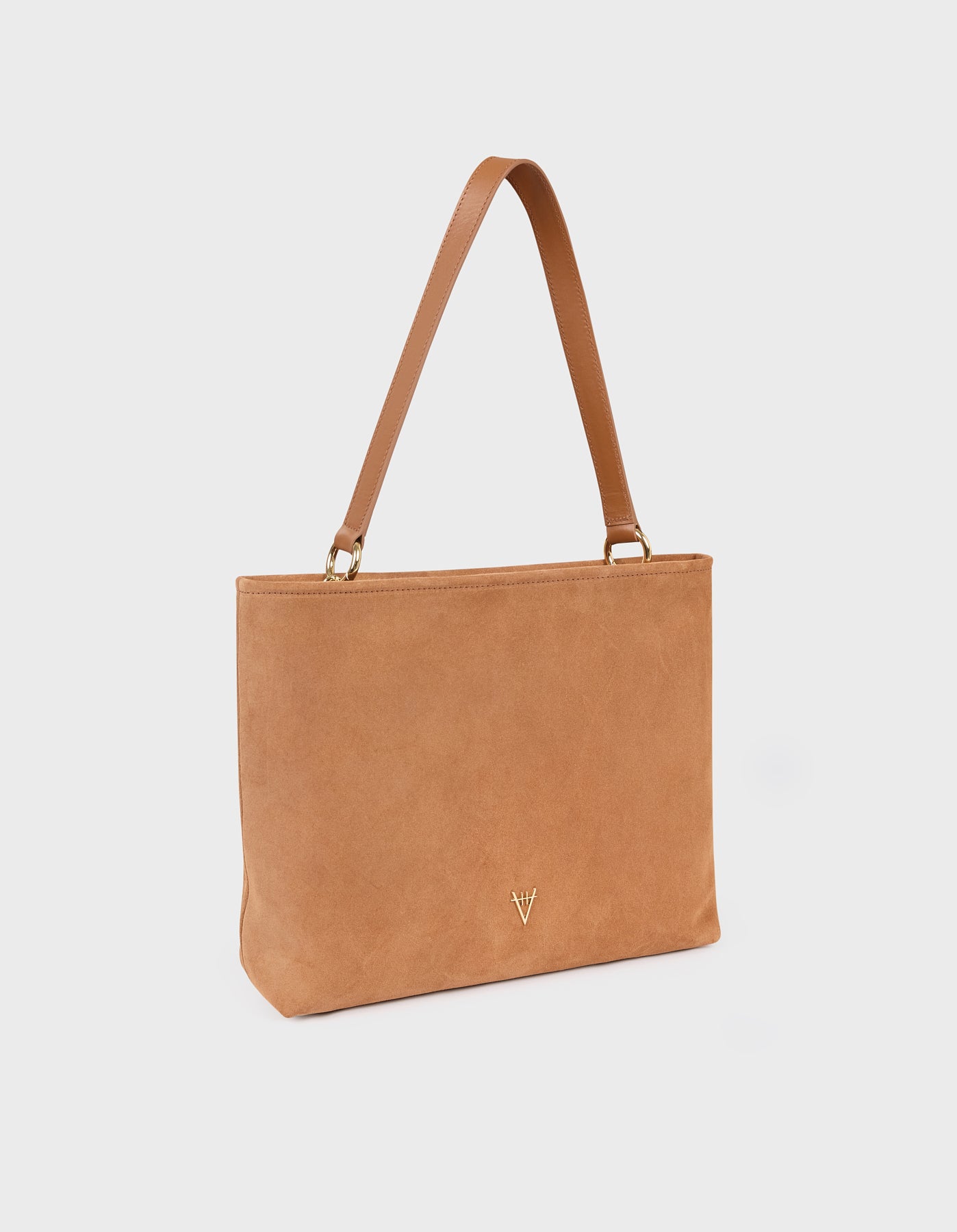Leather Mesh Tote Bag with Golden Beaded Detail