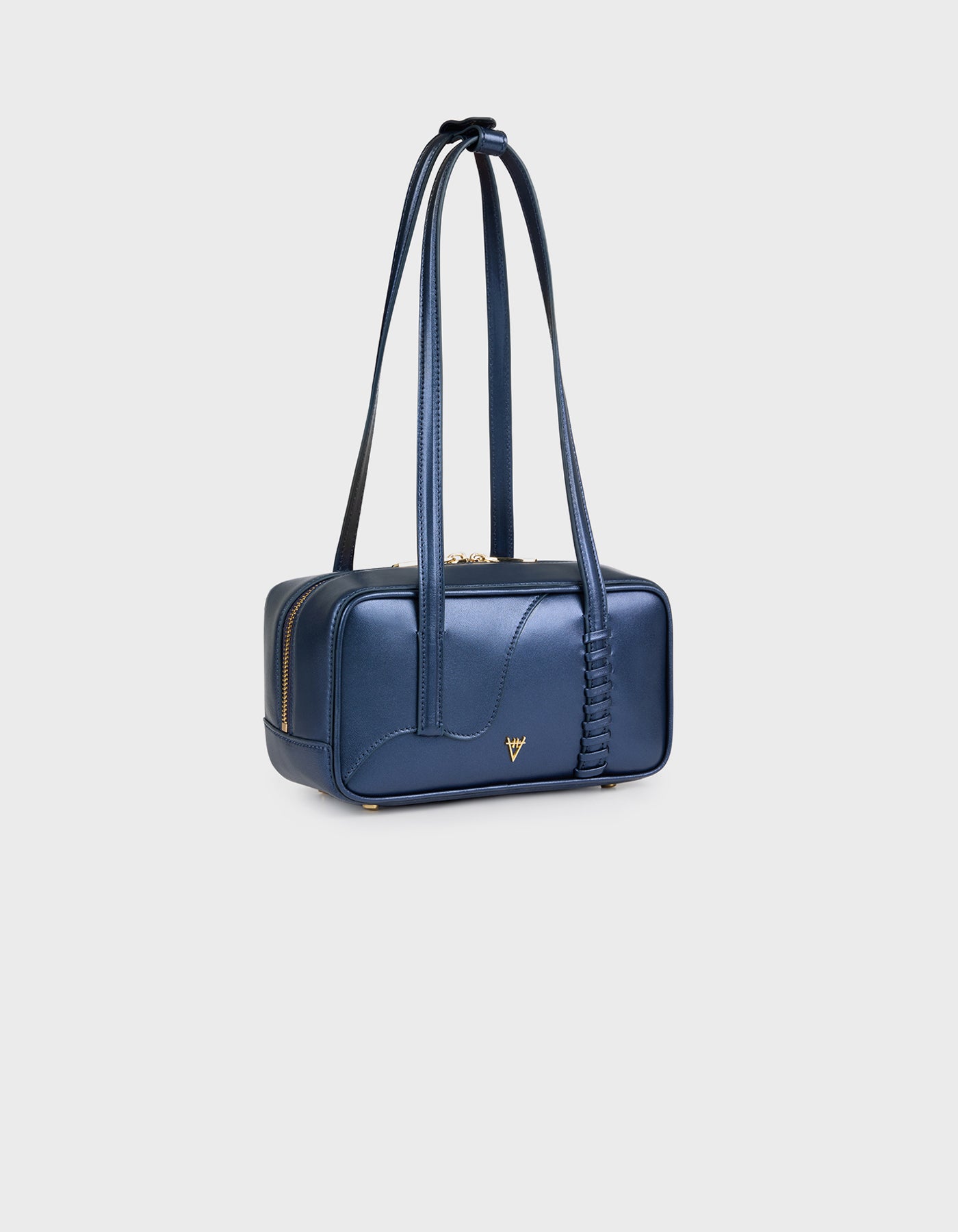 HiVa Atelier | Mini Bowling Tote Bag NAVY | Her Tarza Uygun Deri Aksesuarlar