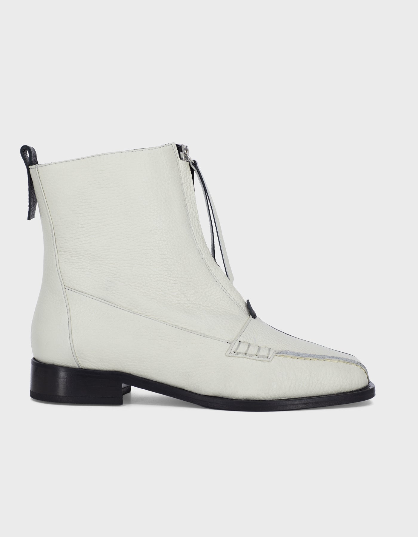 Block Detail Ankle Boots