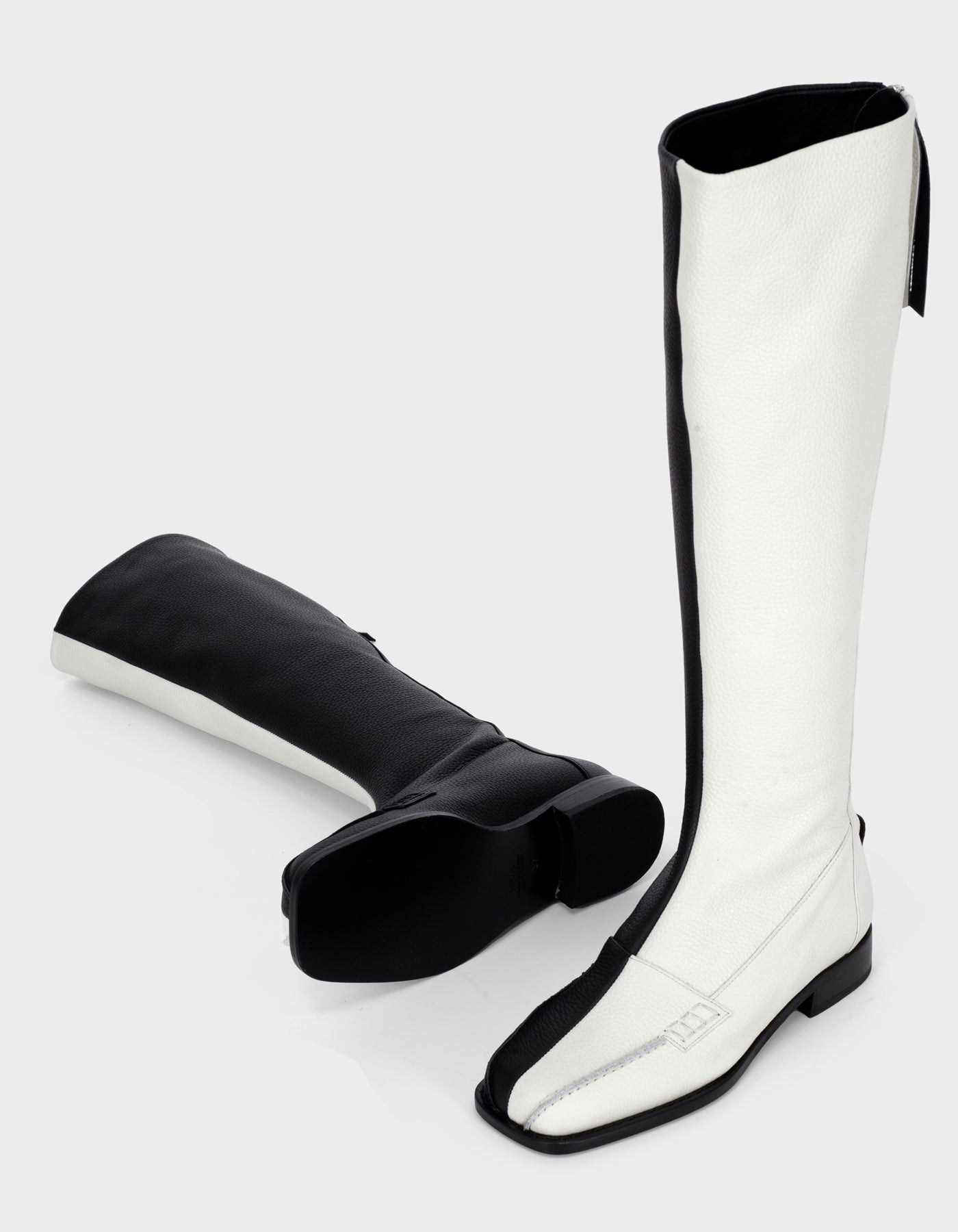 Block Detail Knee Boots