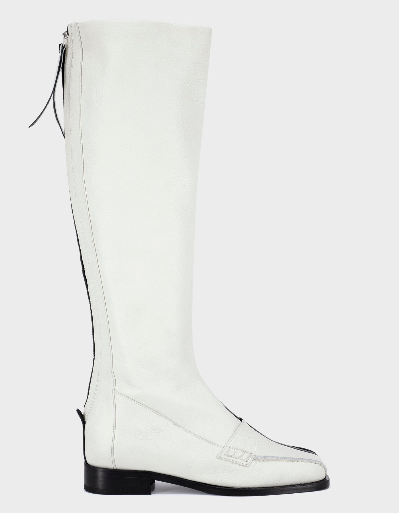 Block Detail Knee Boots