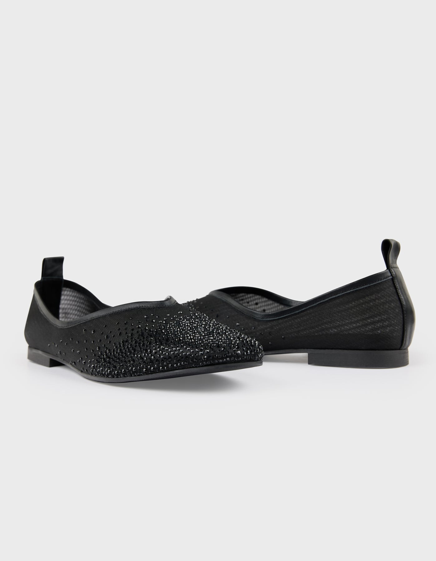 Crystal Embellished Ballet Flat