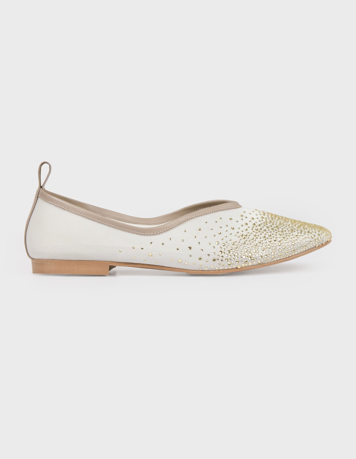 Crystal Embellished Ballet Flat