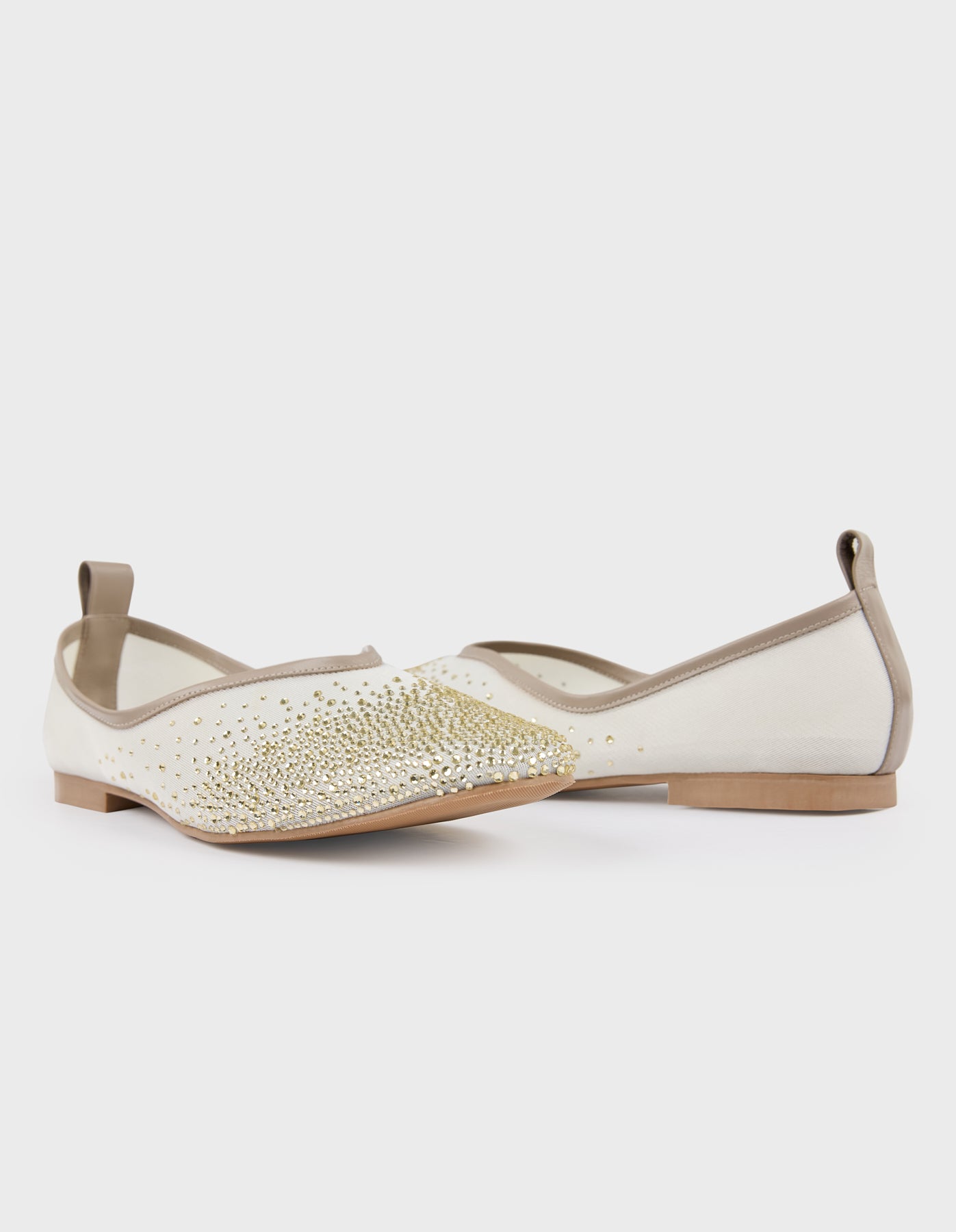 Crystal Embellished Ballet Flat