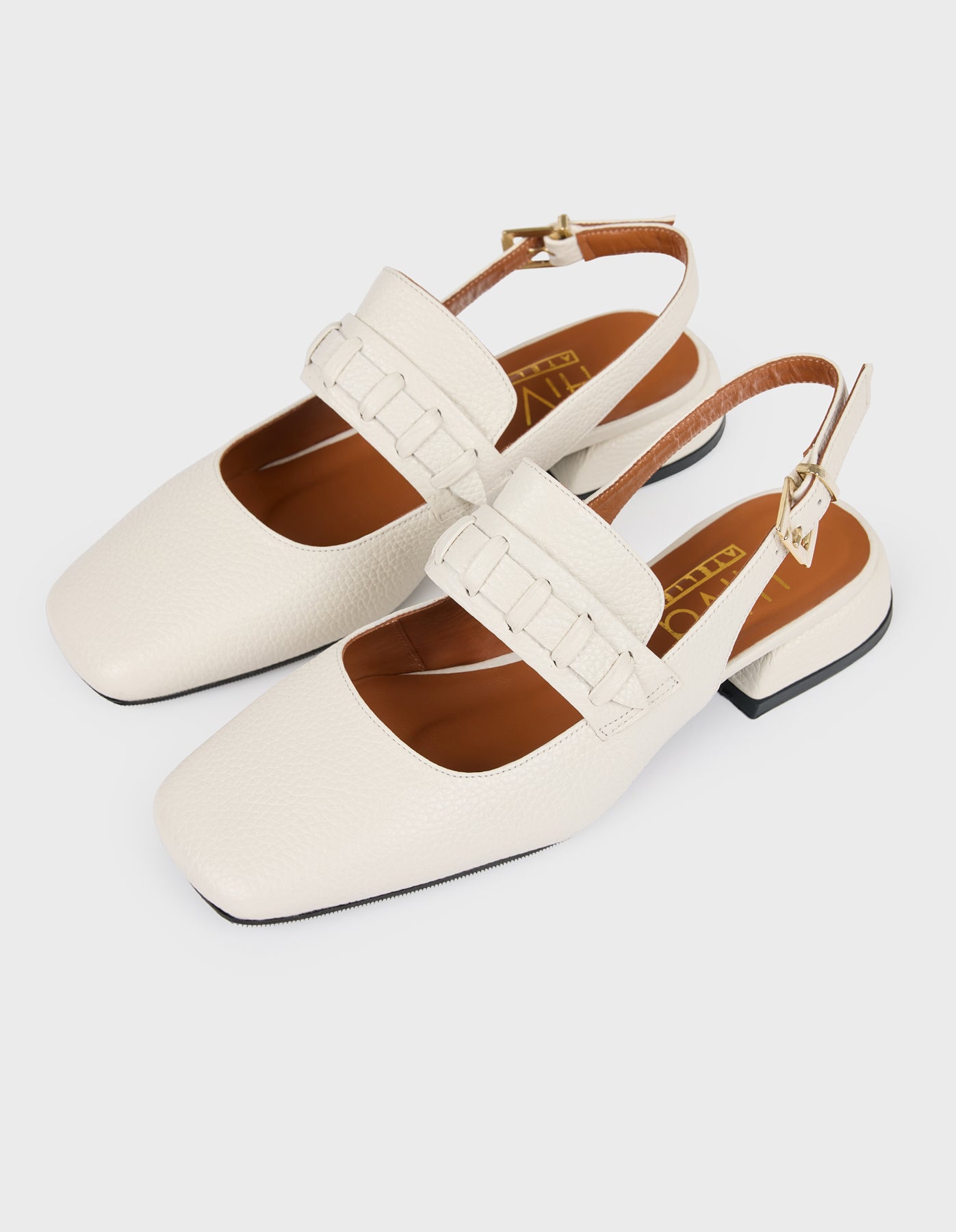 Hiva Atelier | Mary Jane Flat Bone | Her Tarza Uygun Deri Aksesuarlar