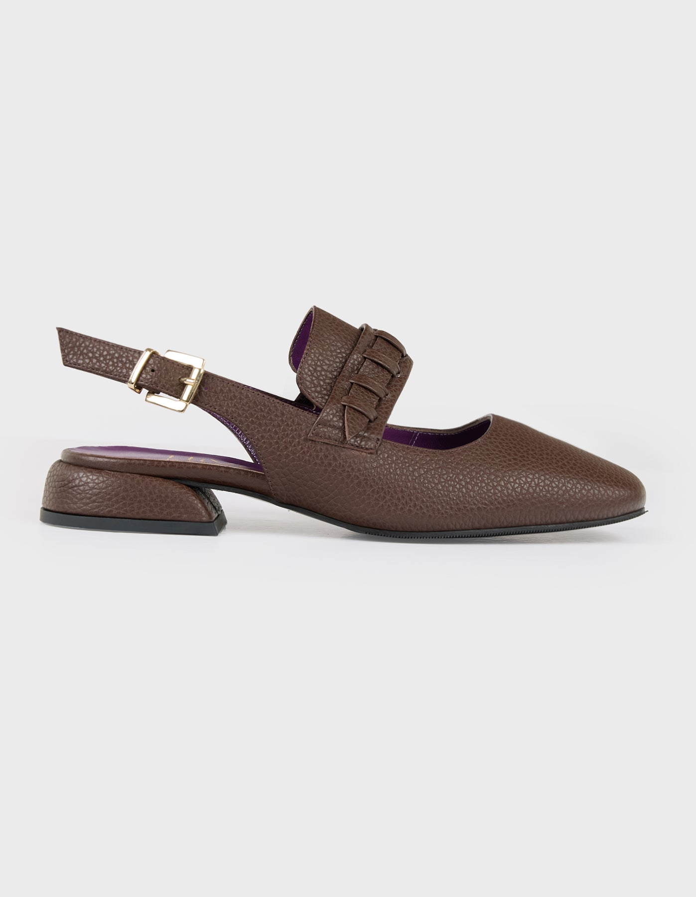 Hiva Atelier | Mary Jane Flat Nutshell | Her Tarza Uygun Deri Aksesuarlar