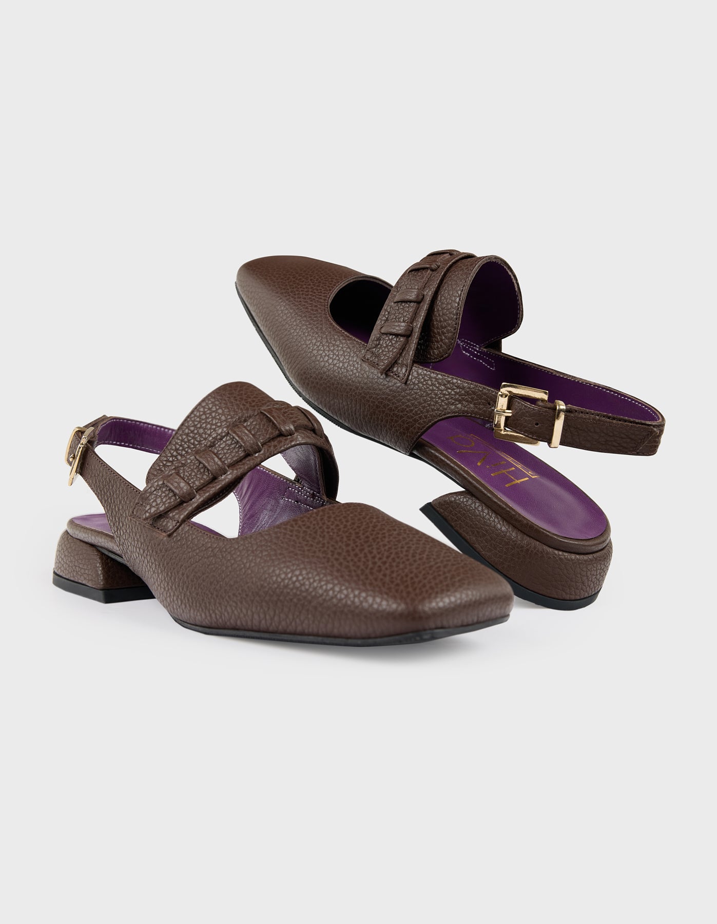 Hiva Atelier | Mary Jane Flat Nutshell | Her Tarza Uygun Deri Aksesuarlar