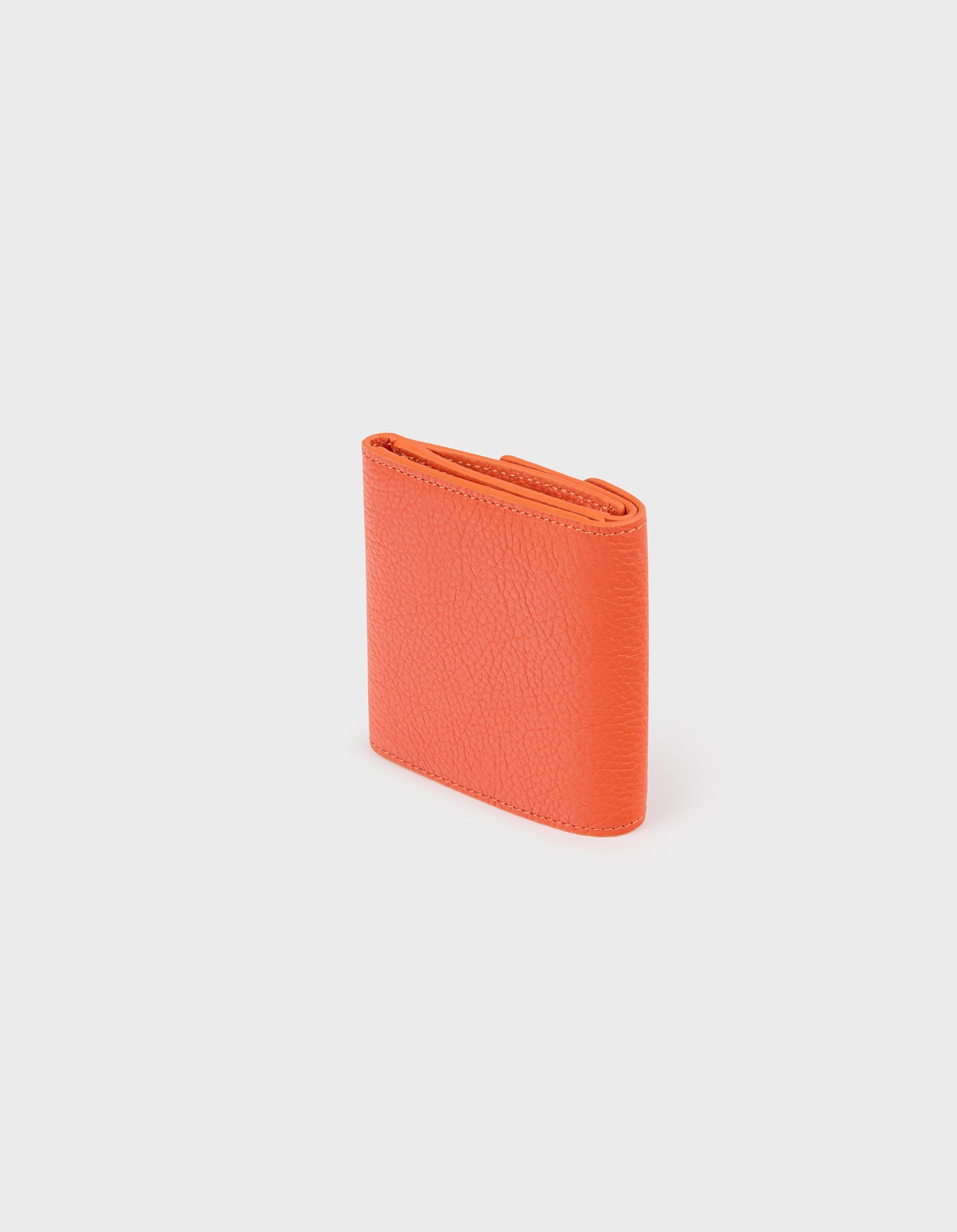 HiVa Atelier | Larus Compact Wallet ORANGE | Her Tarza Uygun Deri Aksesuarlar