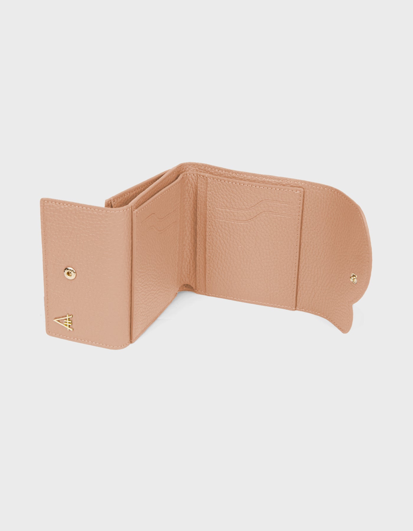 HiVa Atelier | Larus Compact Wallet NUDE | Her Tarza Uygun Deri Aksesuarlar